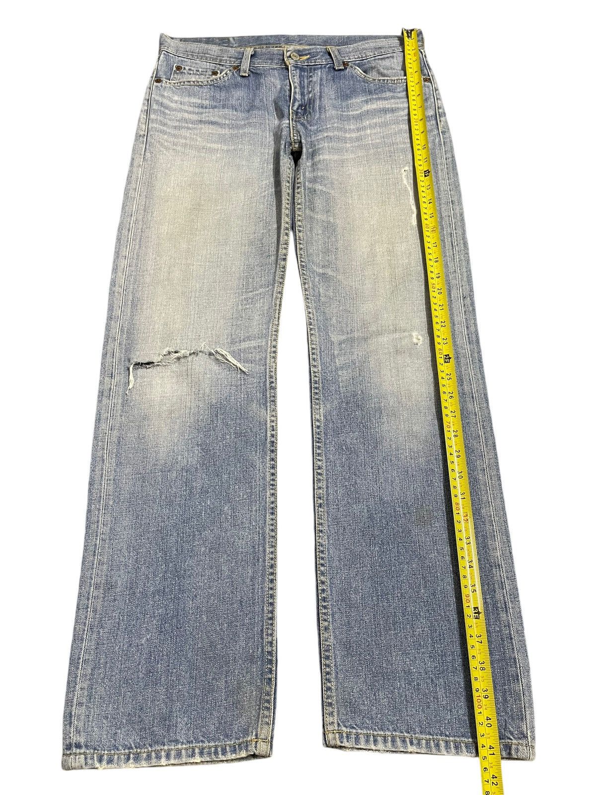 Levi's Vintage 90s Levis Blue Faded Wash Distress Style Jeans Size US 34 / EU 50 - 13 Thumbnail