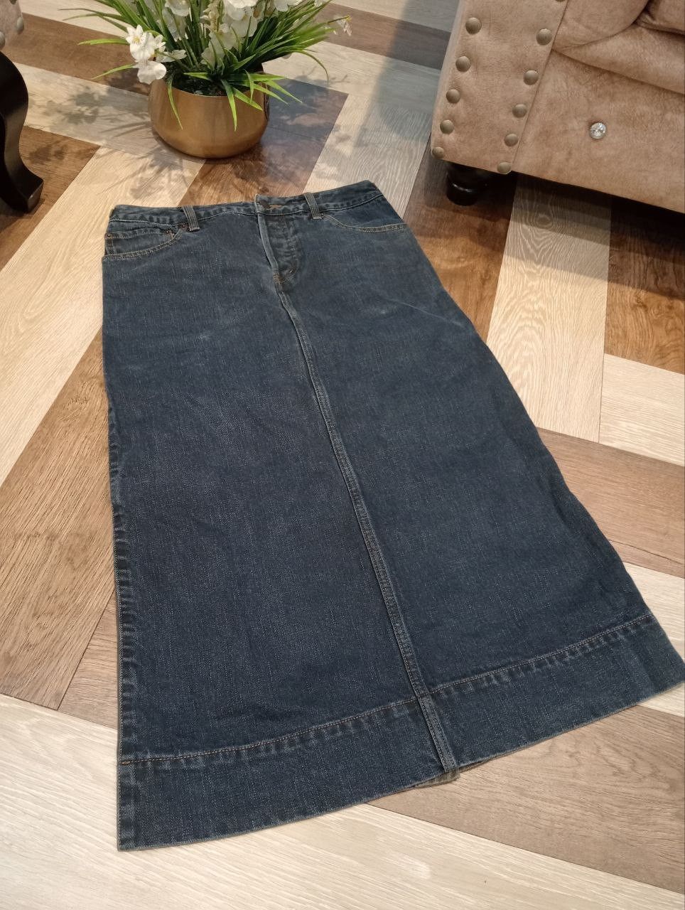 Maison MIHARA YASUHIRO RARE MIHARAYASUHIRO DENIM + CARGO MIDI SKIRT Size 30" / US 8 / IT 44 - 3 Thumbnail