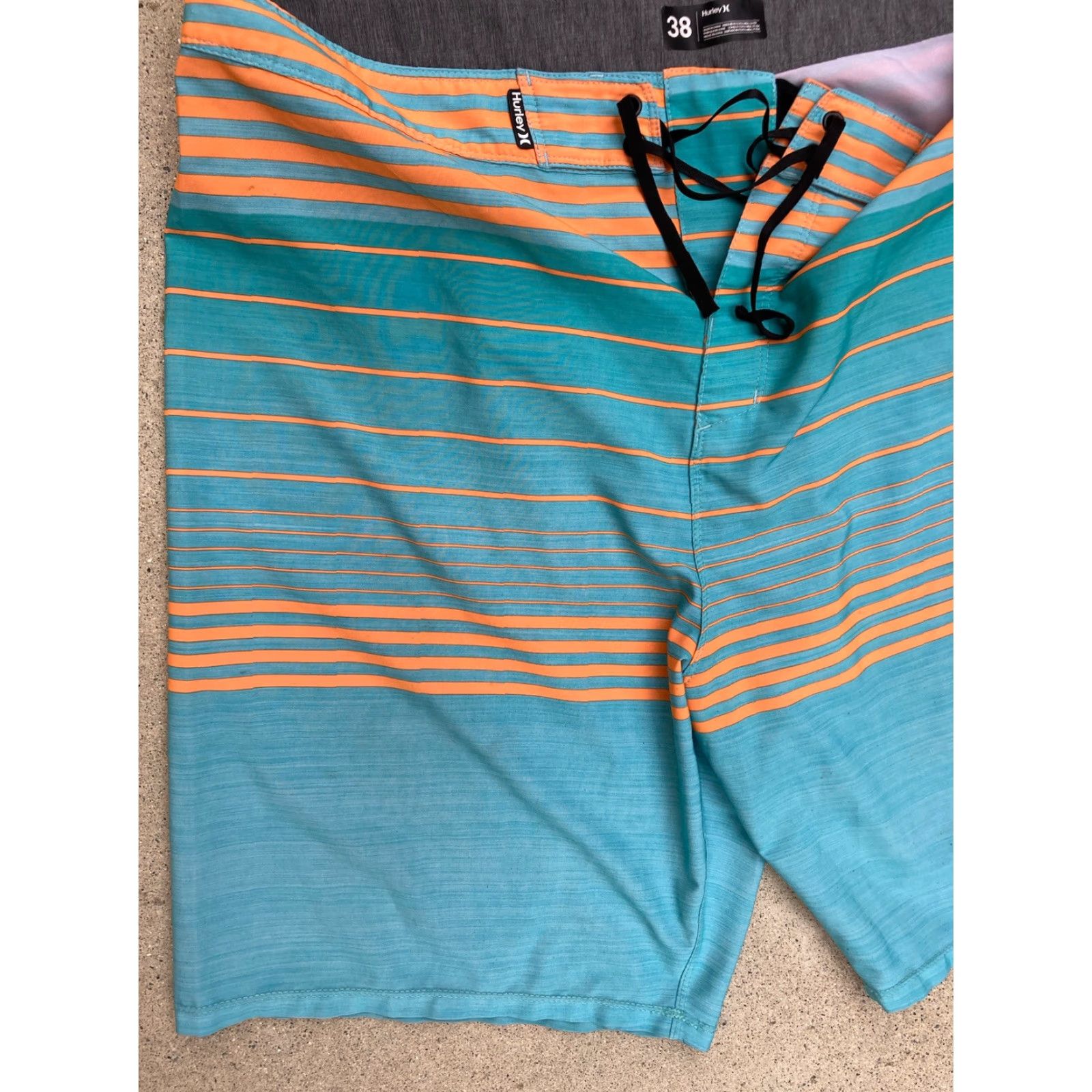 Hurley Hurley Phantom Board Shorts Men Turquoise 38 Poly Logo Surf Beach Sun 90s Band City Modern Logo Pockets Lightweight Slimming Size US 38 / EU 54 - 5 Thumbnail
