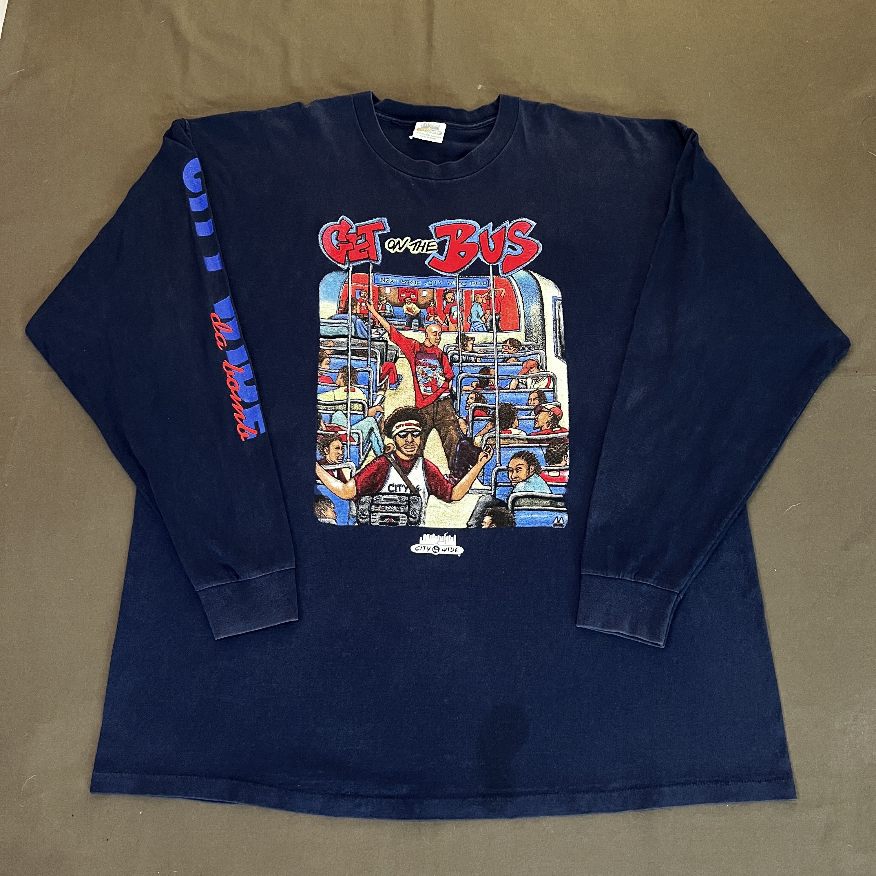 Rap Tees Vintage 90s Get on the Bus movie Spike Lee Tee 2XL Size US XXL / EU 58 / 5 - 4 Thumbnail