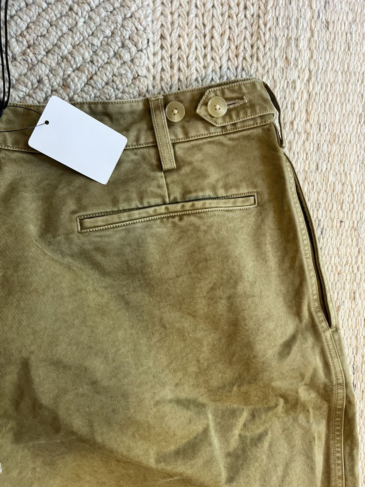 Auralee AURALEE FINX CHINO ONE-TUCK PANTS BEIGE Size US 34 / EU 50 - 5 Thumbnail