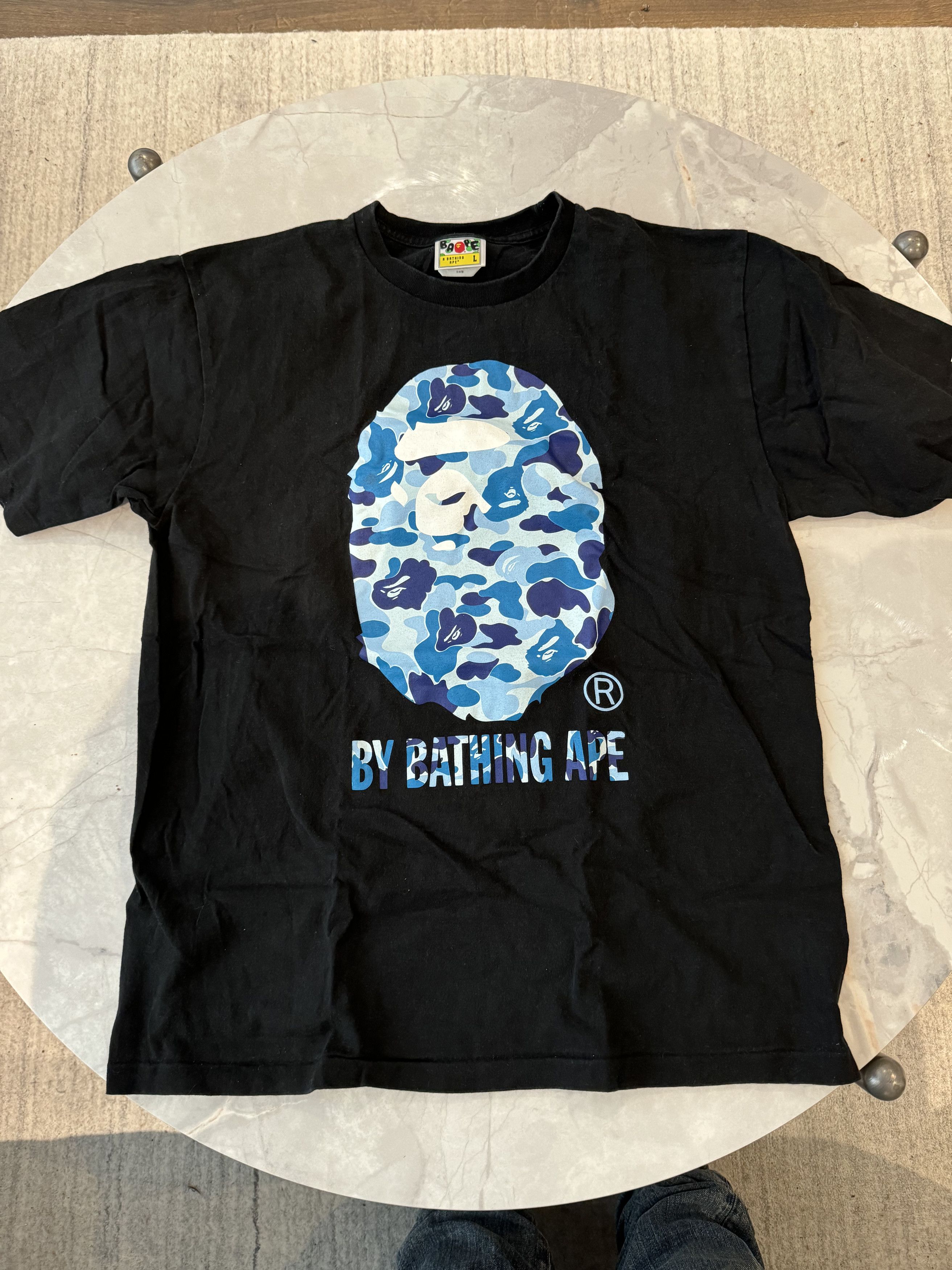 bape big head camo t shirt