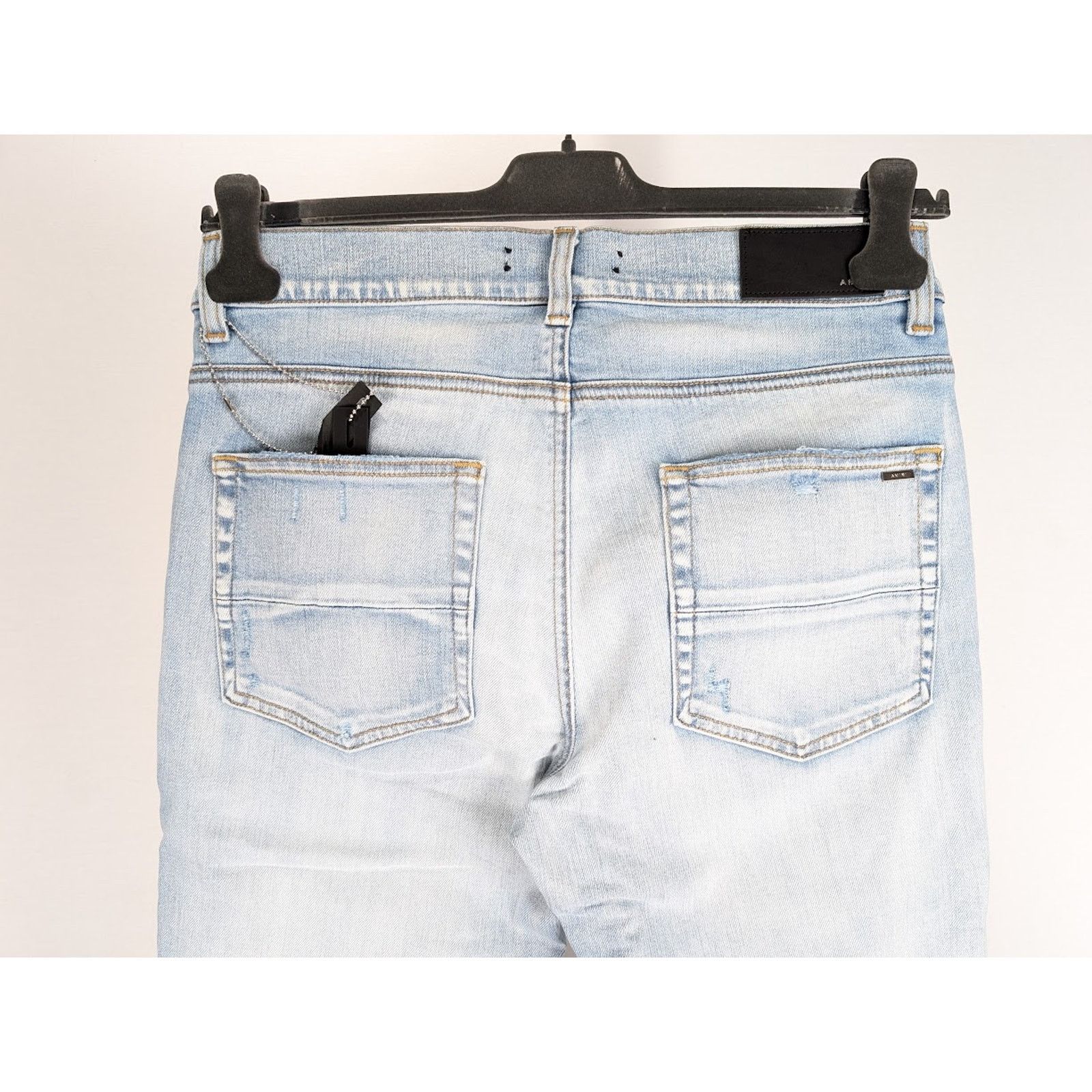 Amiri o1rshd1 MX1 Camo Jeans in Light Indigo Size US 33 - 19 Thumbnail