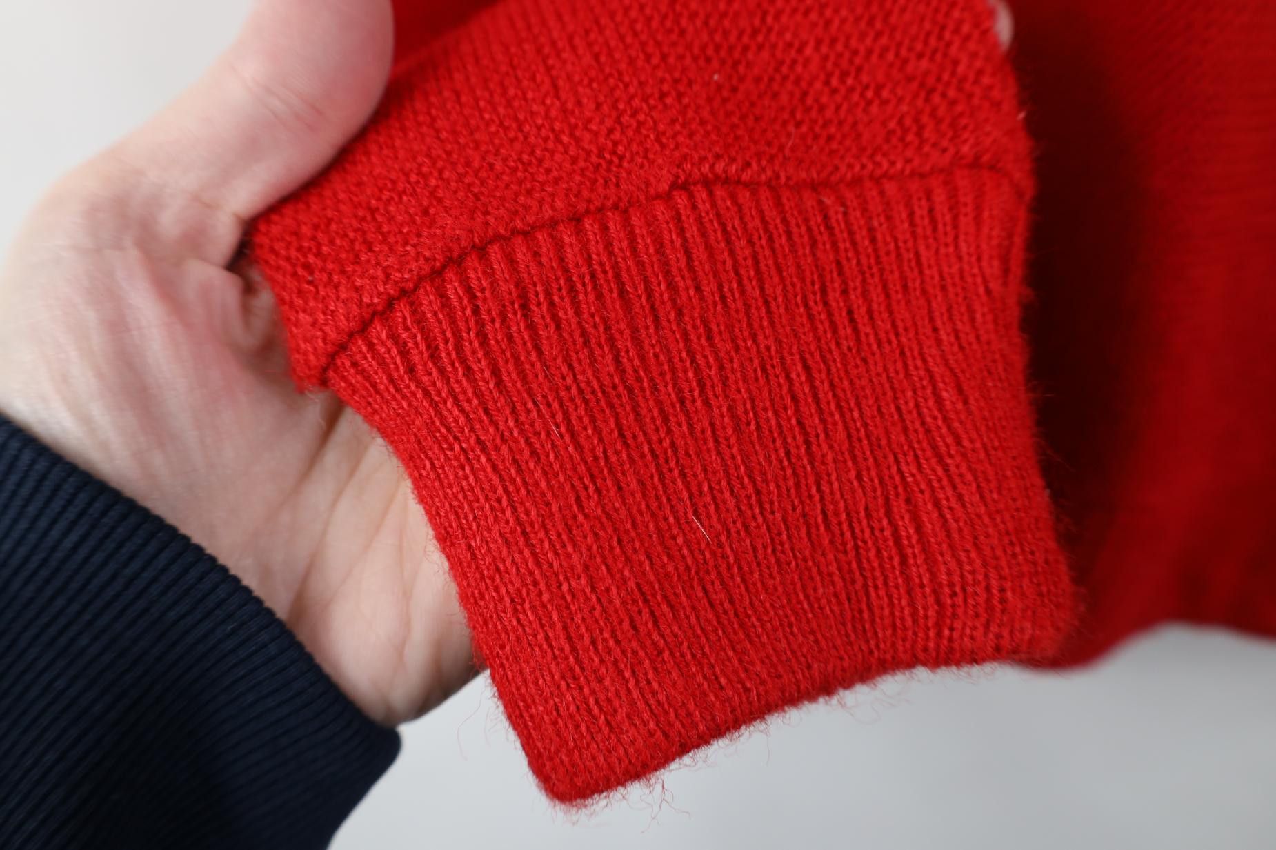 Vintage Vintage 70s Streetwear Knit Cardigan Sweater Red Acrylic USA Size M / US 6-8 / IT 42-44 - 5 Thumbnail