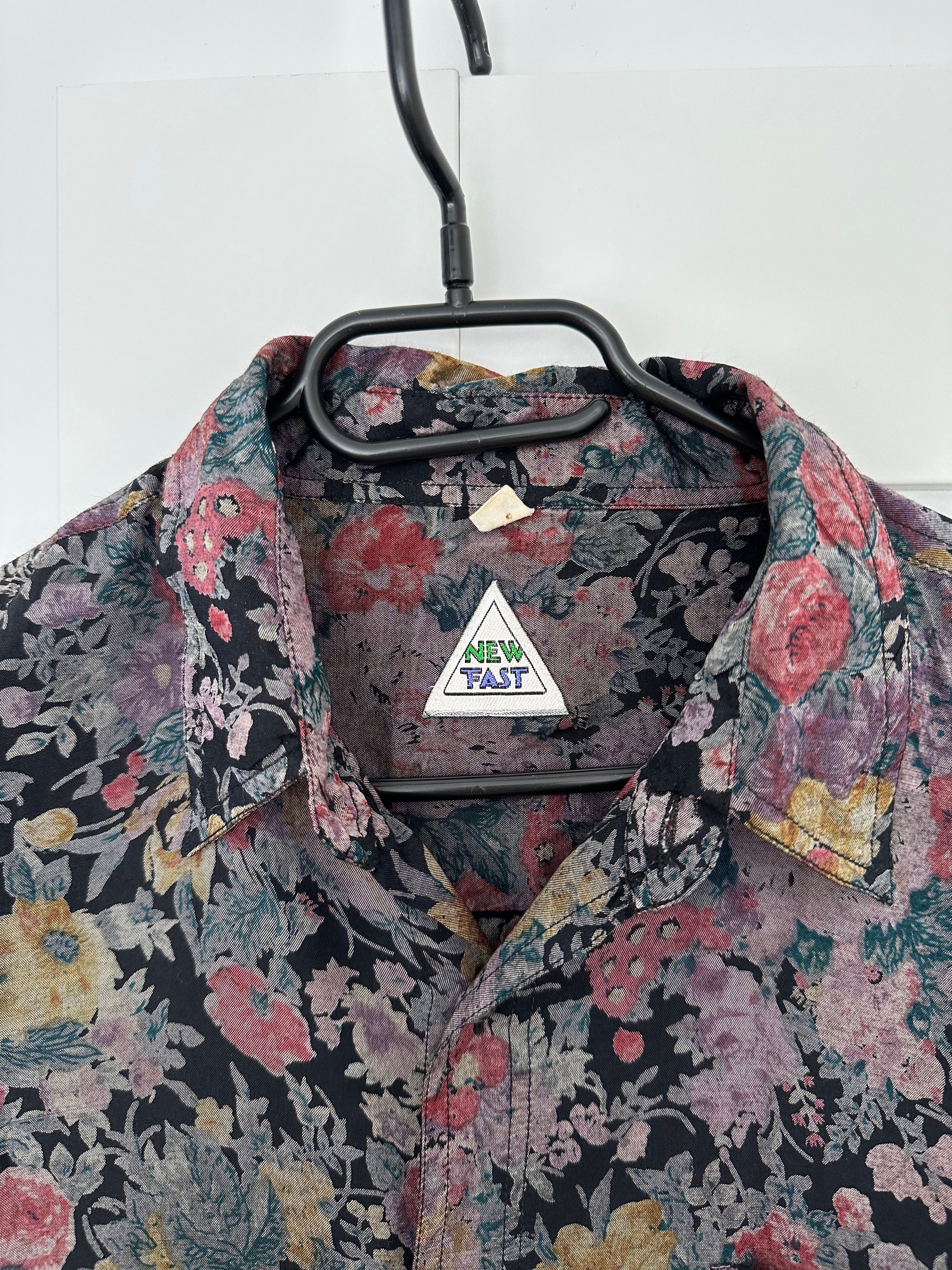 Vintage New Fast floral viscose hawaiian shirt long sleeve Size US L / EU 52-54 / 3 - 2 Thumbnail