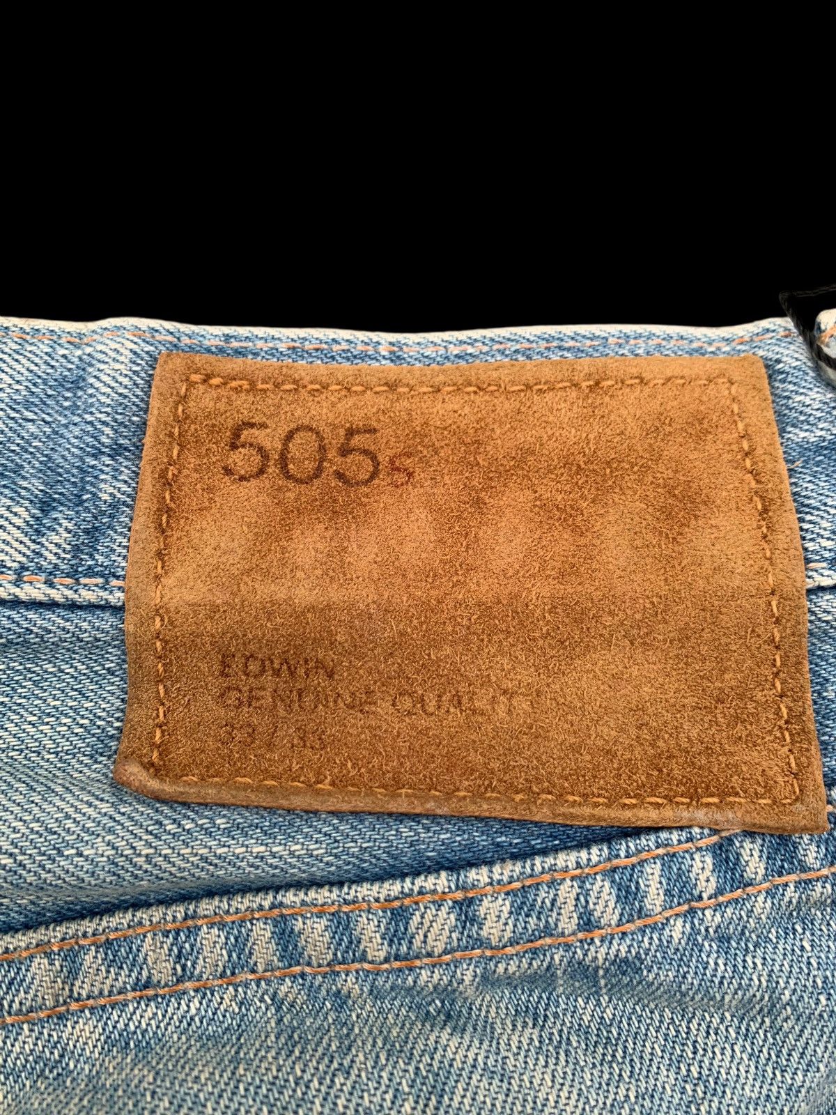 Edwin VINTAGE EDWIN 505s SELVEDGE FADED&RUSTY DISTRESSED DENIM Size US 32 / EU 48 - 12 Thumbnail