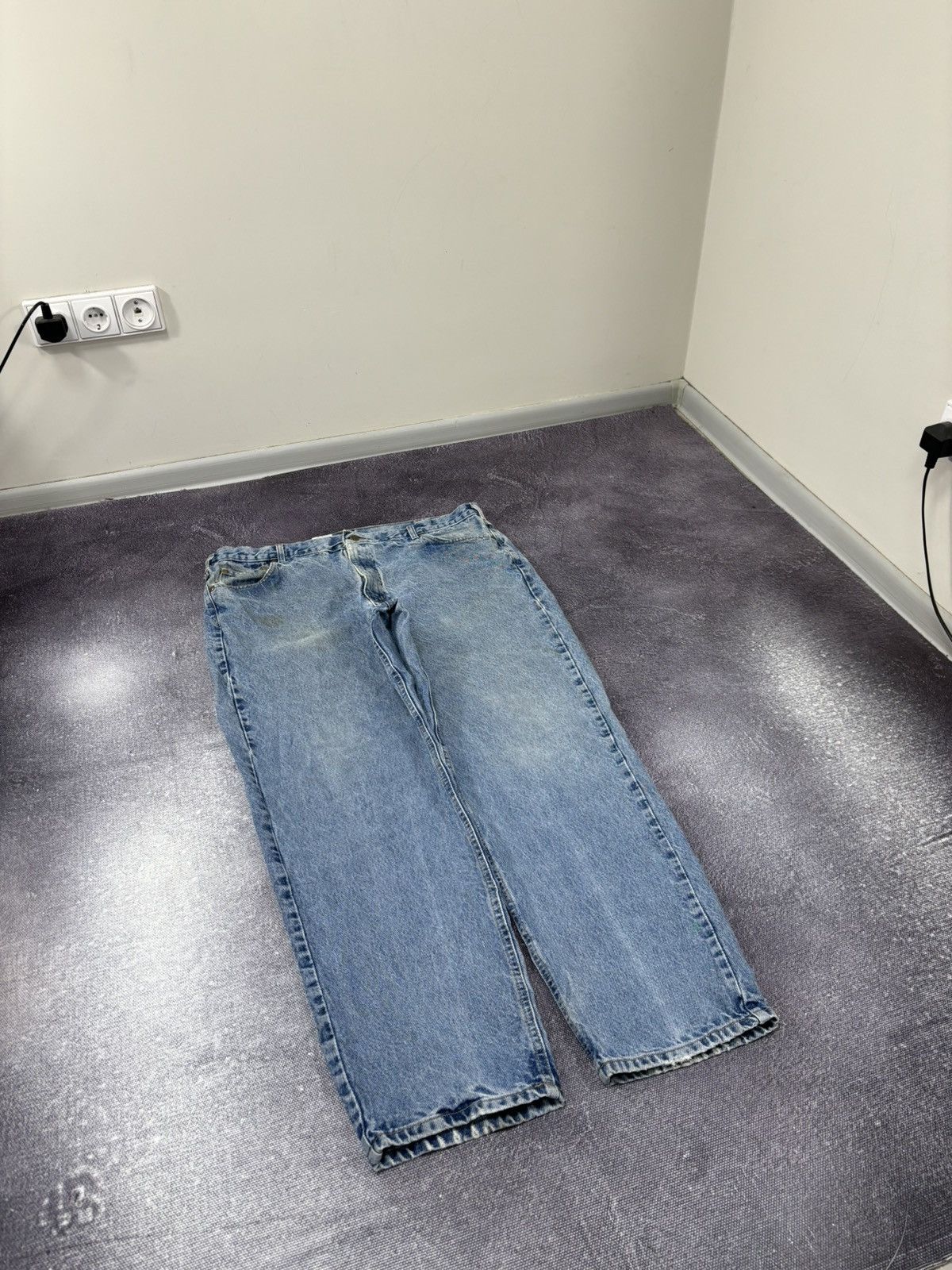 Carhartt Vintage Carhartt Relaxed Fit USA Faded Blue Baggy Jeans Size US 42 / EU 58 - 9 Thumbnail