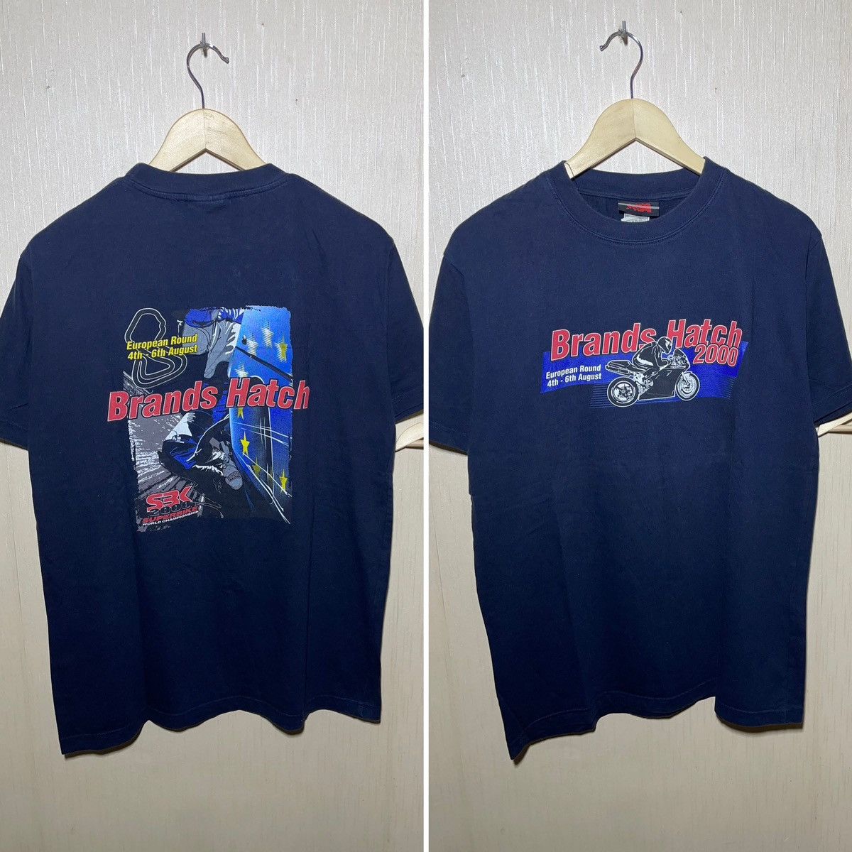 Vintage Superbike brand hatch racing vintage T shirt 90s Size US M / EU 48-50 / 2 - 1 Thumbnail