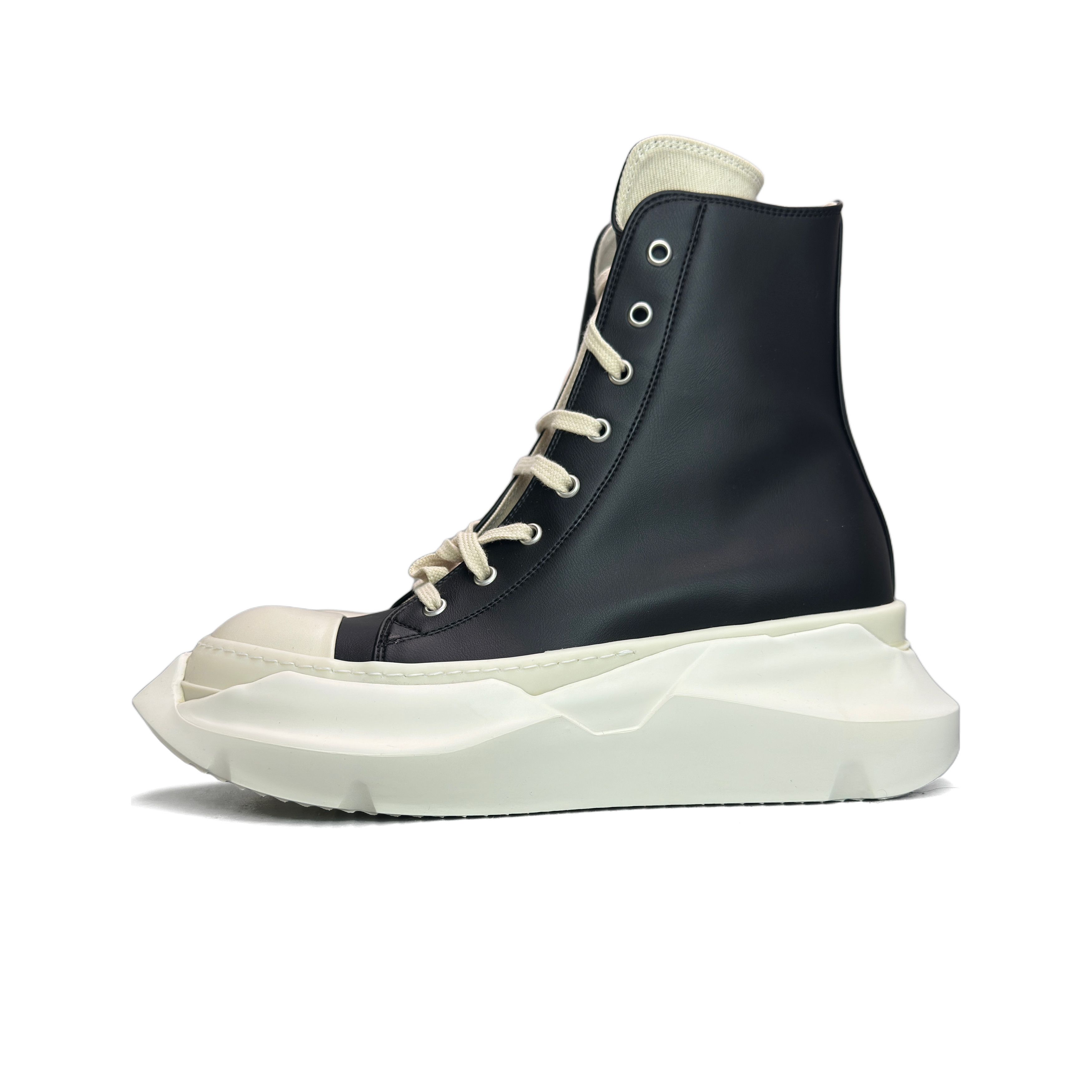 Rick Owens Drkshdw Black Hollywood Jumbo Laces Abstract Sneaker