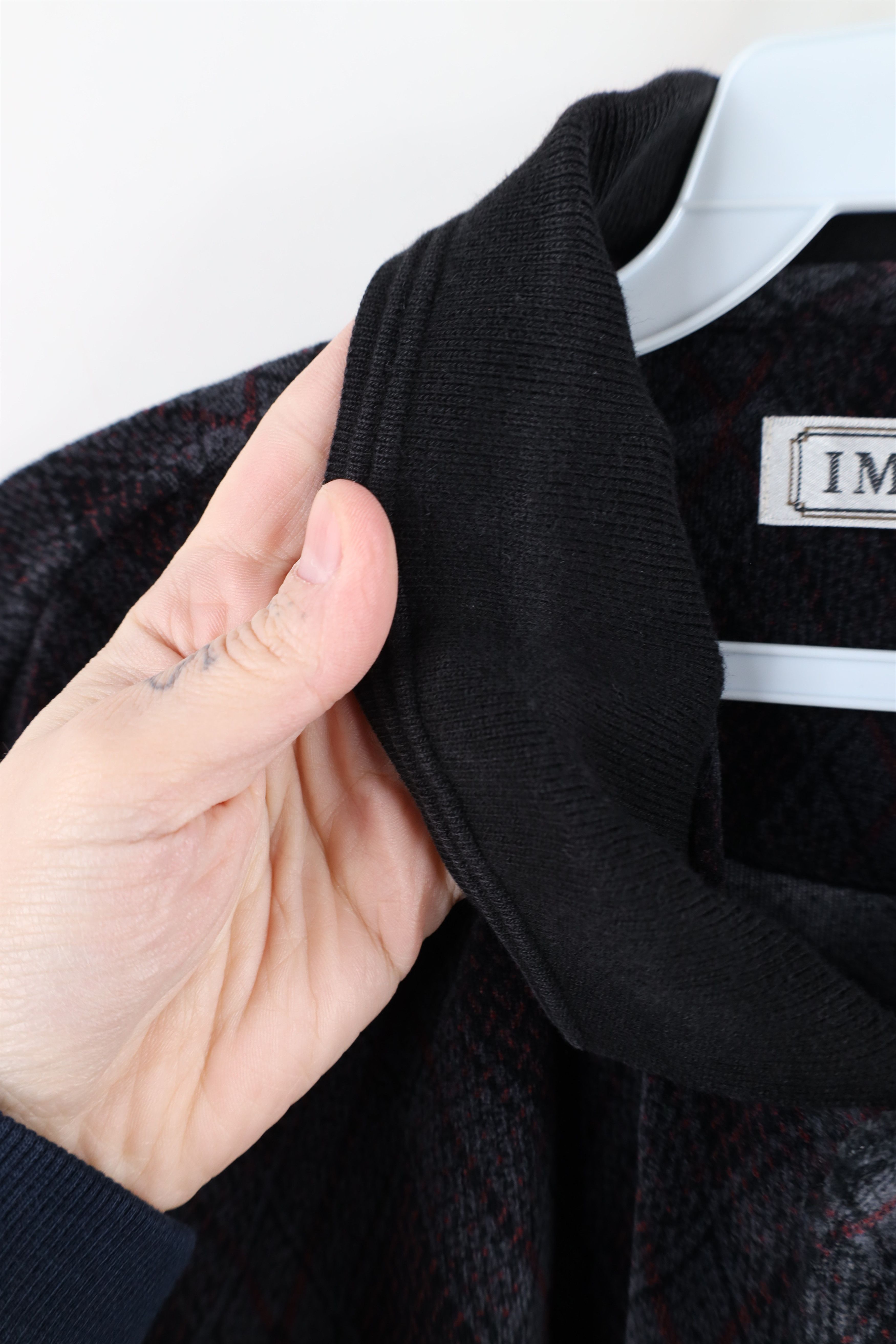 Vintage Vintage 90s Streetwear Diamond Fleece Long Sleeve Rugby Polo Size US L / EU 52-54 / 3 - 6 Thumbnail