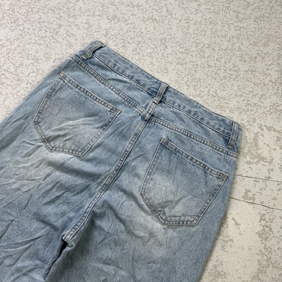 If Six Was Nine 💥Baggy💥 Ripped Blue Washed Jean - bdp0055 Size US 29 - 8 Thumbnail