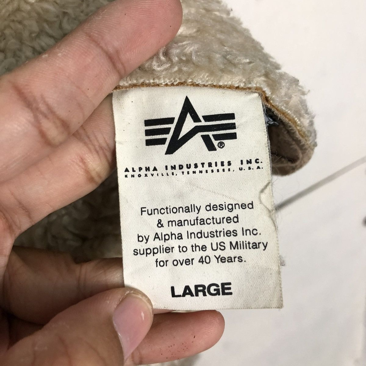 Alpha Industries 🔥VINTAGE SHEARLING SHERPA BIKER JACKET ALPHA INDUSTRIES Size US L / EU 52-54 / 3 - 23 Thumbnail