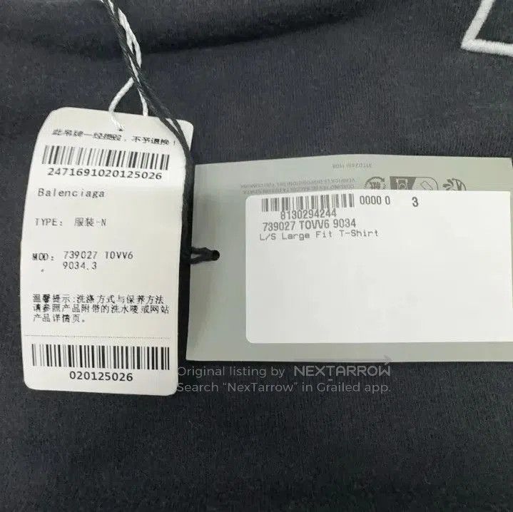 Balenciaga Balenciaga Logo Long Sleeve Sweatshirt for Men. Size US L / EU 52-54 / 3 - 4 Thumbnail