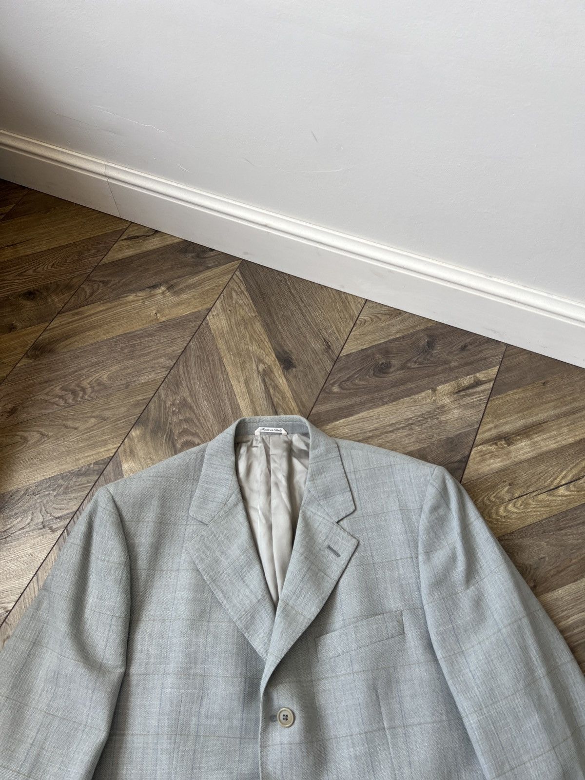 Lardini Vintage Lardini Check Wool Blazer Jacket 3-Button Size 54R - 4 Thumbnail