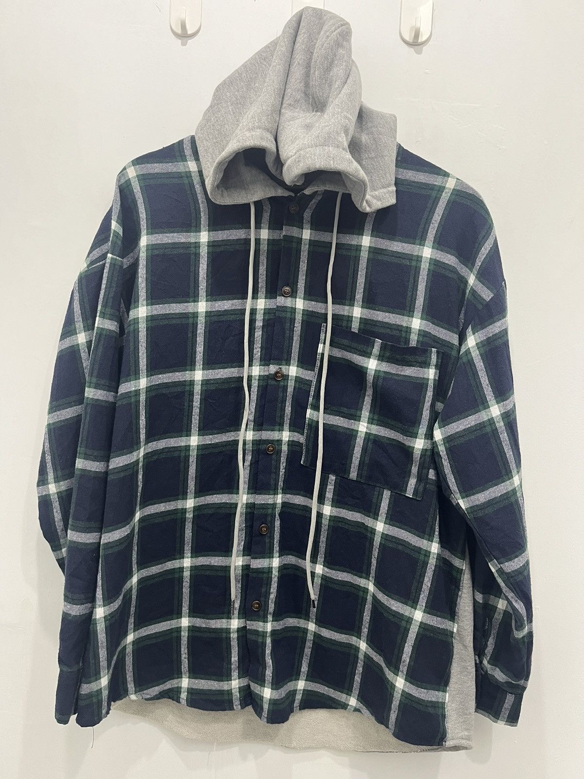 Japanese Brand JapaneseStyle Plaid Block by The Young Won Sweatshirt Hoodie Size US XL / EU 56 / 4 - 1 Thumbnail