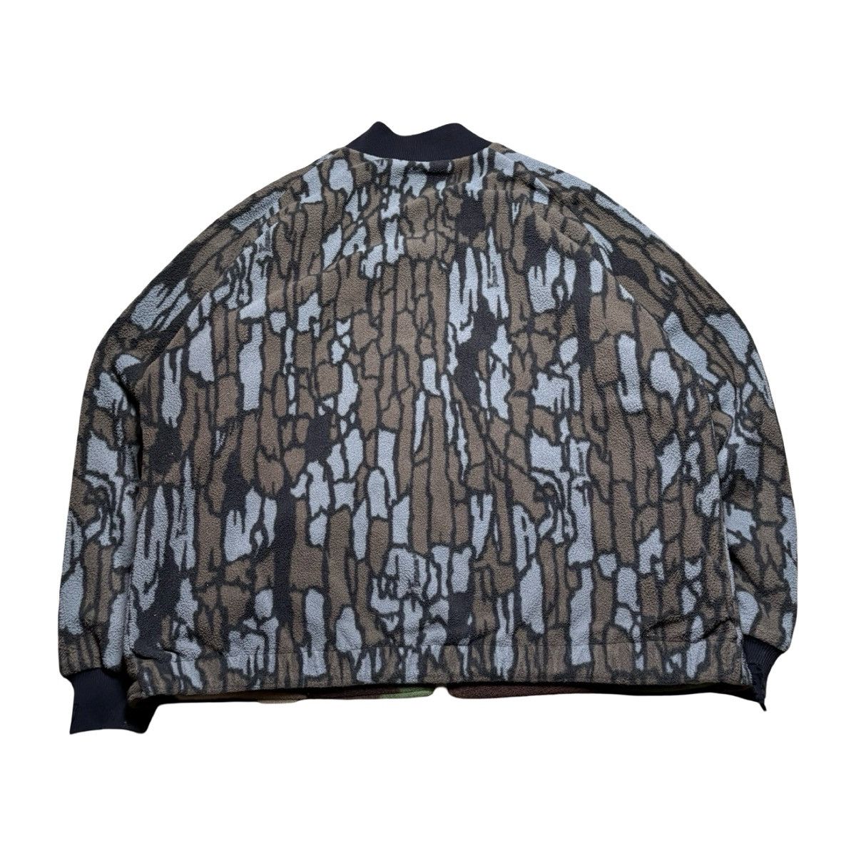 Cabelas VTG 90s Cabelas Camo Fleece Reversible Bomber Jacket XL Size US XL / EU 56 / 4 - 7 Thumbnail