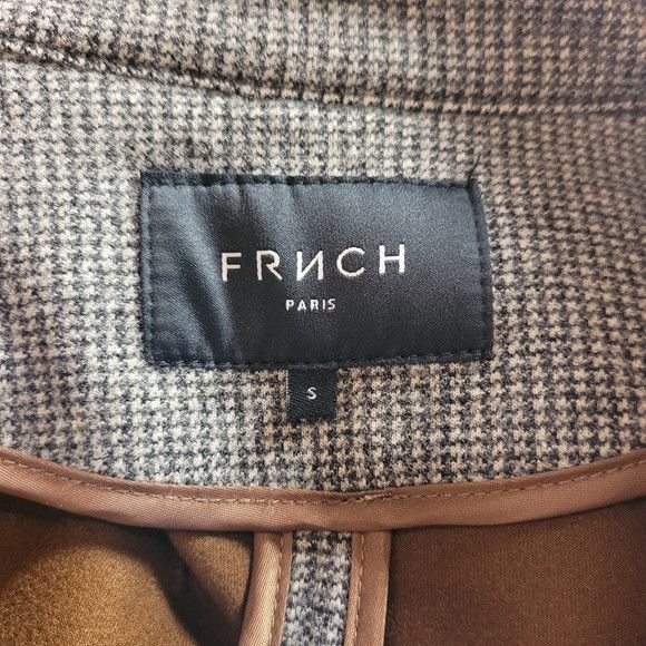 FRNCH Frnch Paris Trenchcoat In Gray Houndstooth Like Print - S Size S / US 4 / IT 40 - 9 Thumbnail