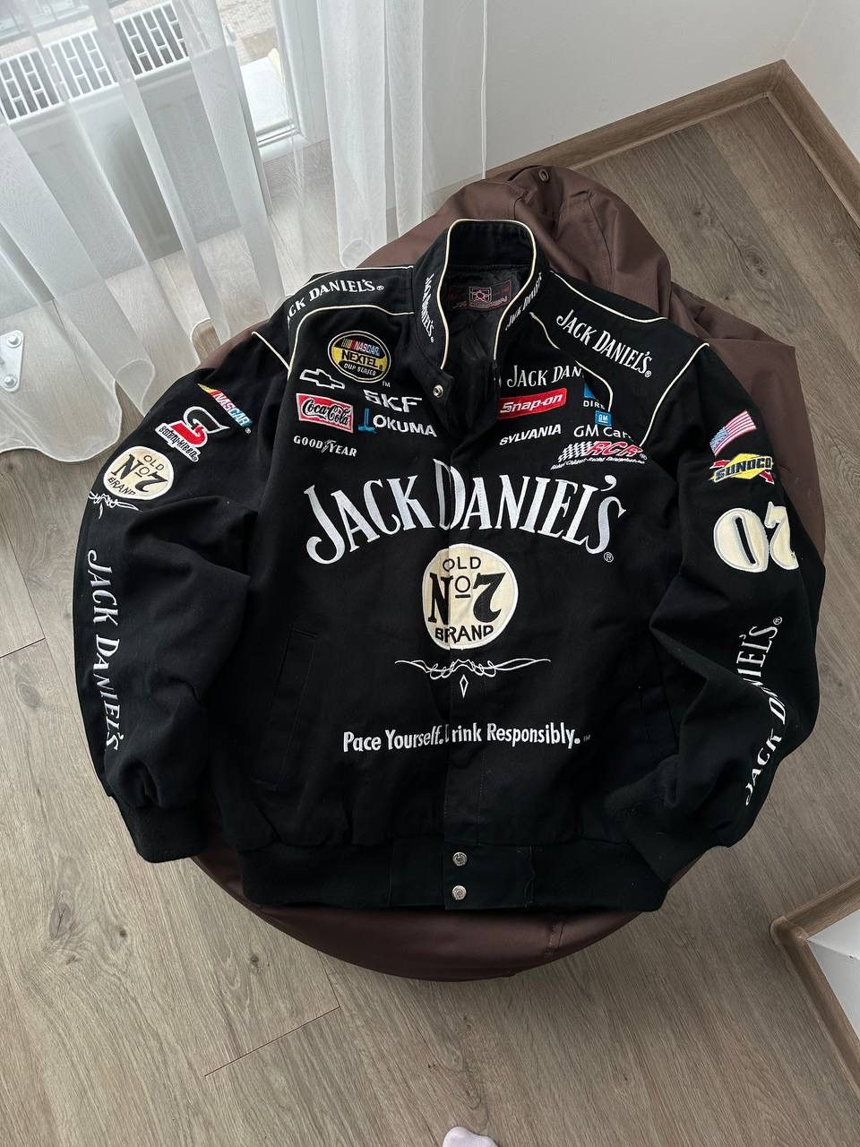 NASCAR × Vintage Vintage Jack Daniel’s NASCAR Racing Denim Black Jacket Size US M / EU 48-50 / 2 - 12 Thumbnail