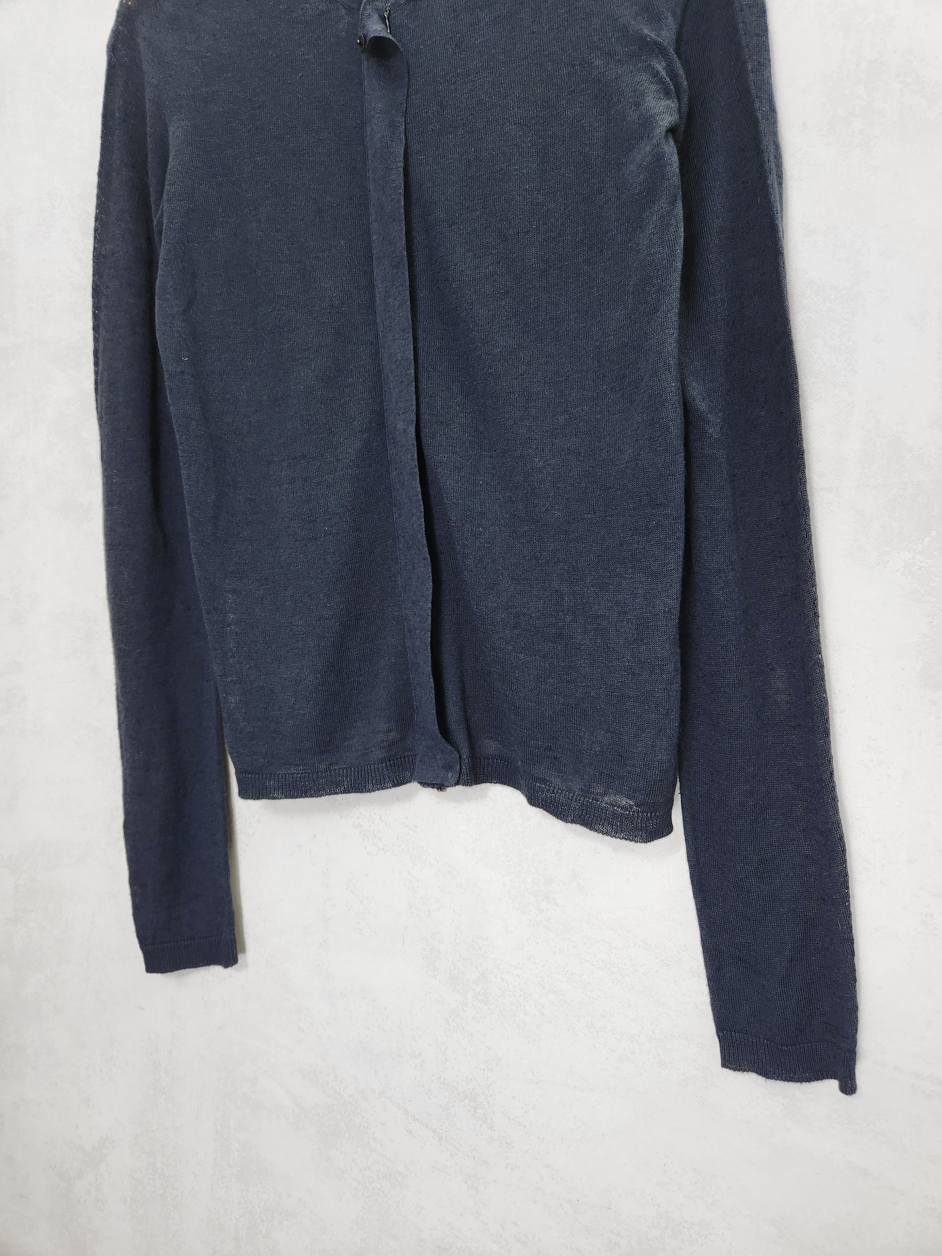 Jil Sander Jil sander full zip long sleeve cardigan navy Size L / US 10 / IT 46 - 2 Thumbnail
