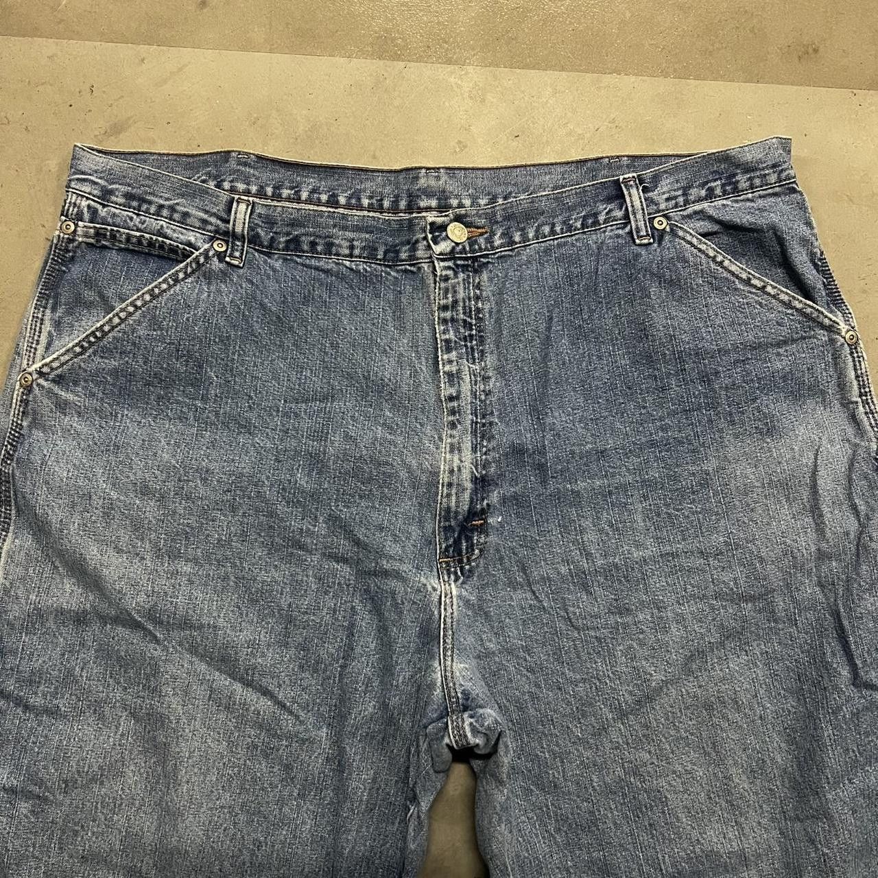Japanese Brand × Vintage Vintage Y2K Super Baggy Carpenter Workwear Denim Jeans! Size US 42 / EU 58 - 4 Thumbnail