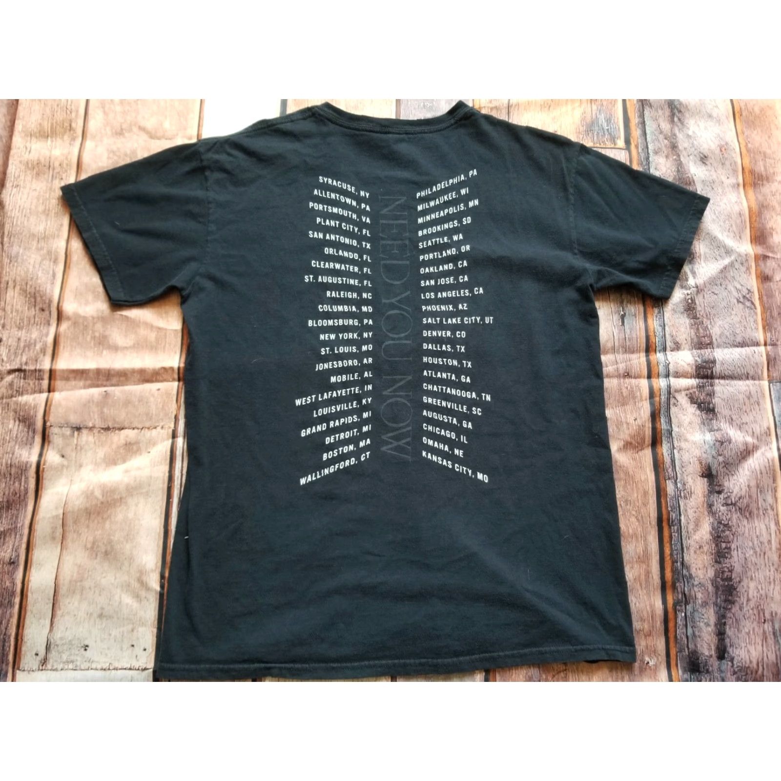 Gildan Mens M Lady Antebellum Need You Now 2010 Concert Tour Black T-Shirt Double Sided Graphic Tee Unisex Adults Crew Neck Short Sleeve Gildan Size M Size US M / EU 48-50 / 2 - 2 Thumbnail