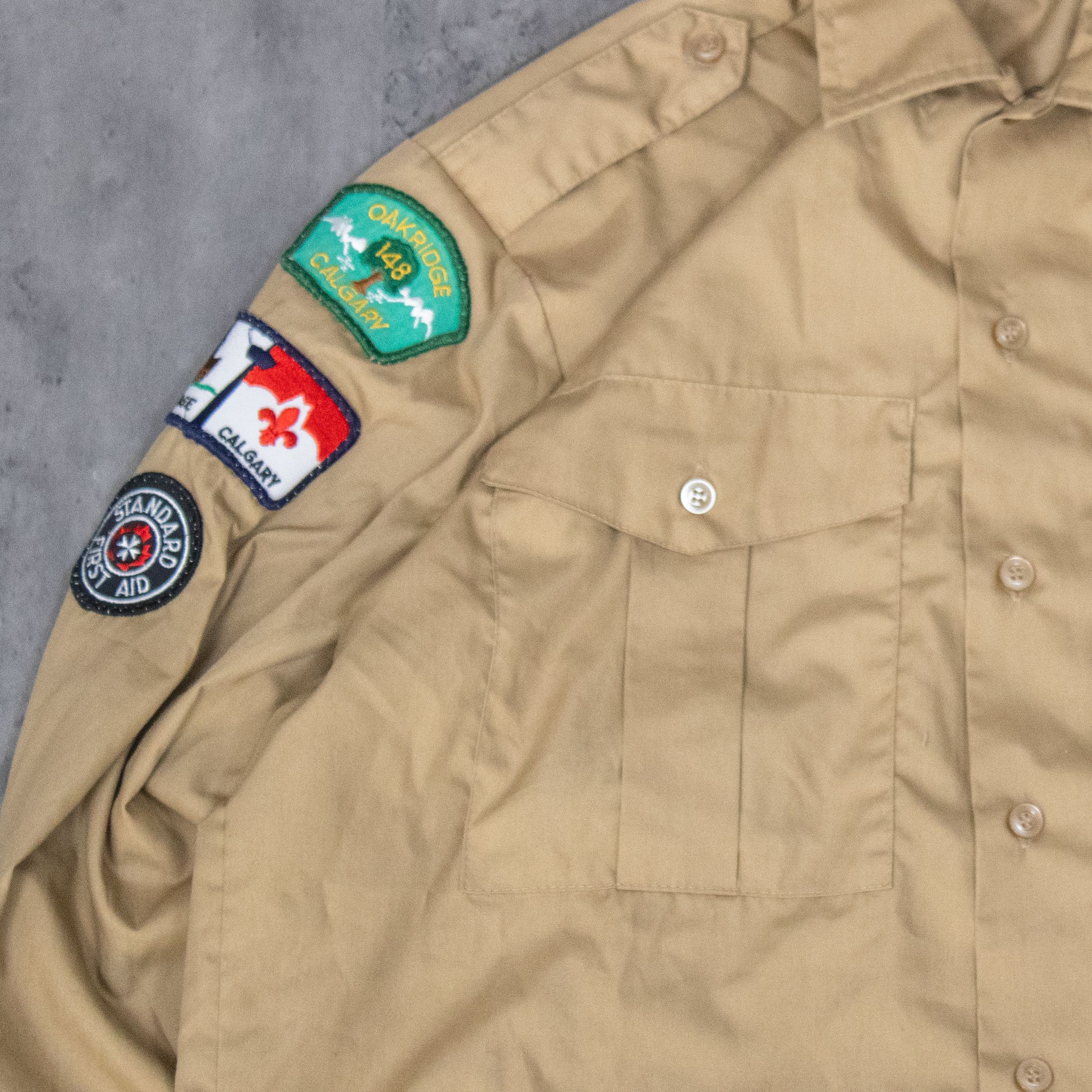 Vintage Vintage 1990's Scouts Canada Tan Overshirt Size US M / EU 48-50 / 2 - 5 Thumbnail