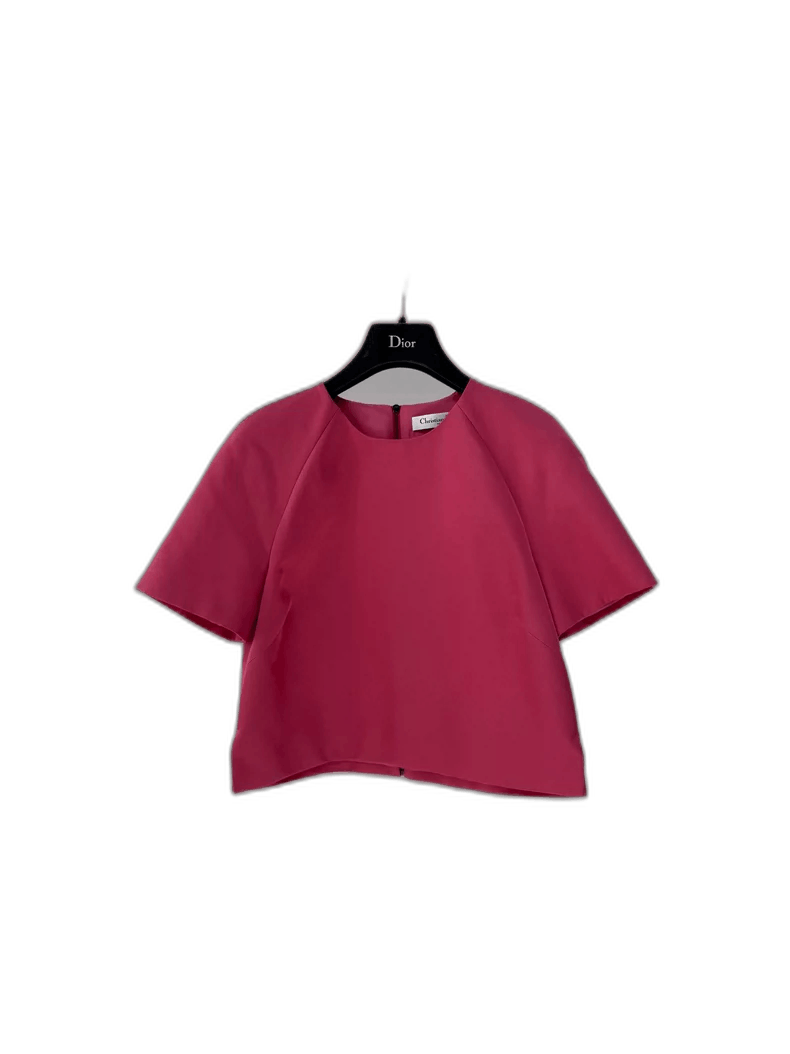 Dior New Dior Short Sleeve Top in Fuchsia Size XS / US 0-2 / IT 36-38 - 1 Thumbnail
