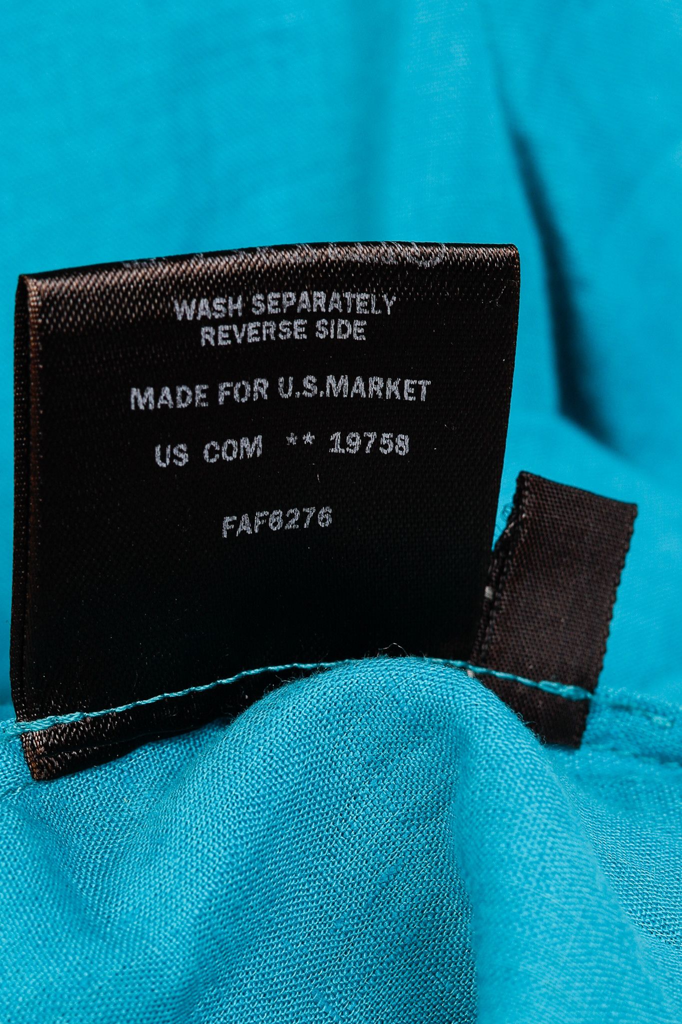 Loro Piana Loro Piana Teal Linen Pintuck Bib Blouse Size S / US 4 / IT 40 - 10 Thumbnail