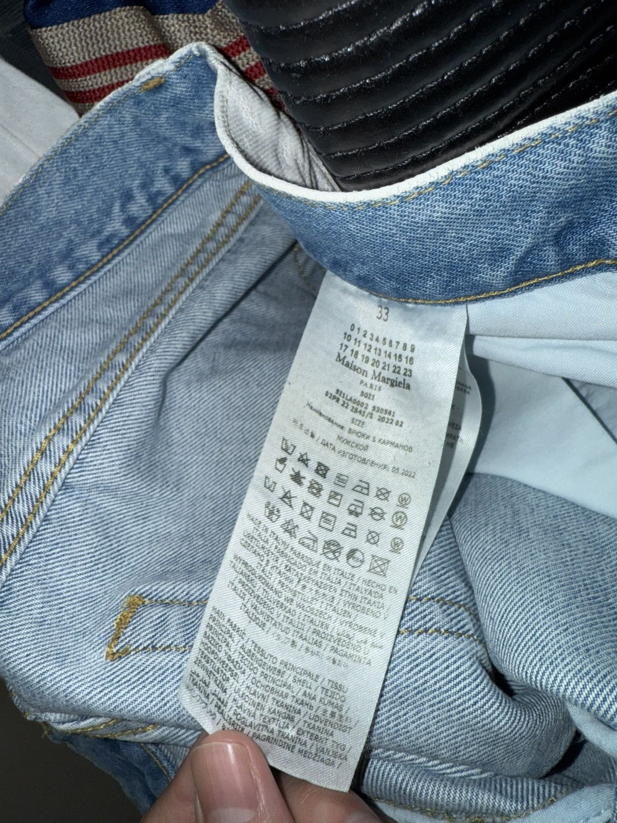 Maison Margiela MAISON MARGIELA WHITE PAINTED JEAN Size US 33 - 3 Thumbnail