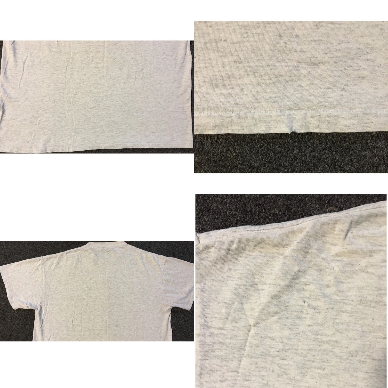 Vintage VINTAGE 90s Rock Bottom Night Club Paris Faded Distress Shirt 2XL Gray Men T-Shirt Short Sleeve Single Stitch Size US XXL / EU 58 / 5 - 9 Thumbnail