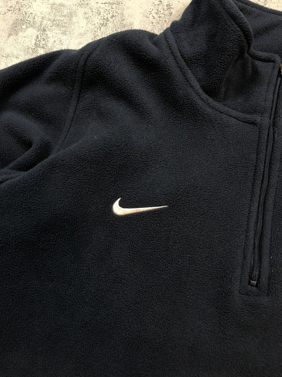 Nike × Vintage 90s Nike England Vintage Outdoor Retro Fleece 1/4 Zip Jacket Size US XL / EU 56 / 4 - 2 Thumbnail