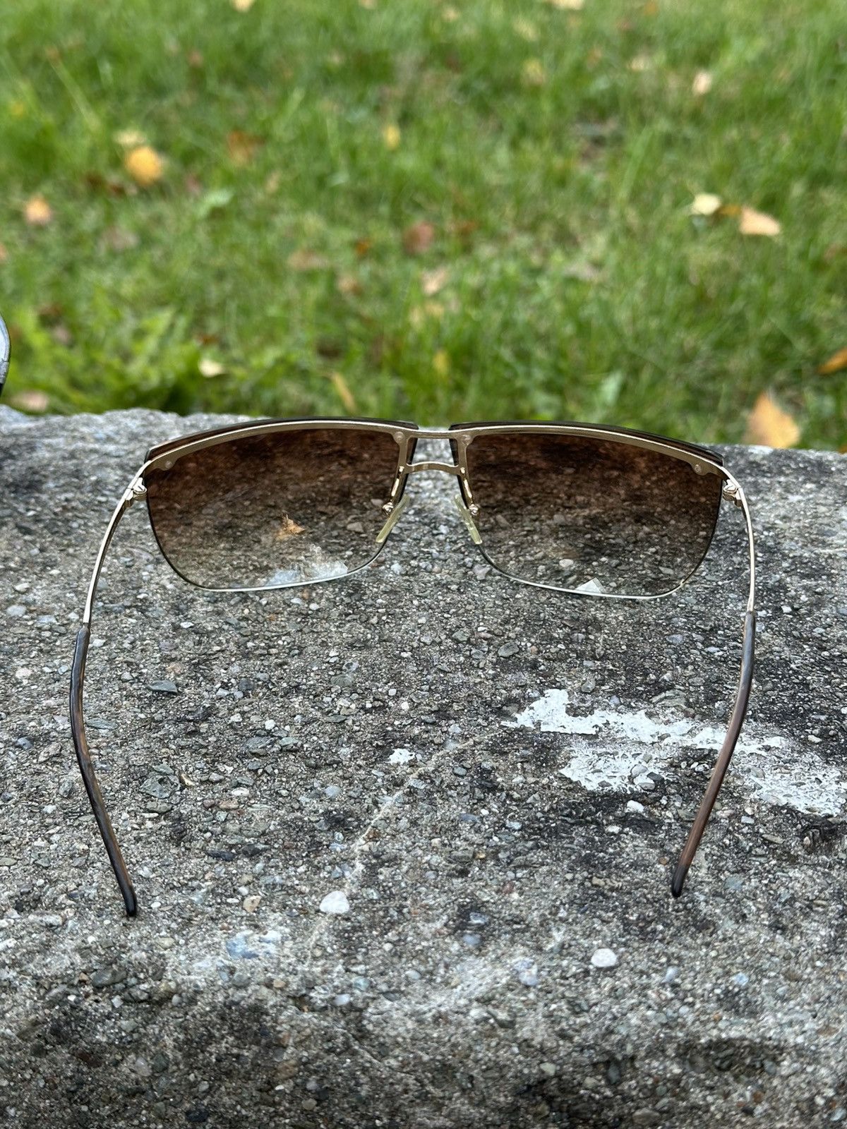 Gucci Vintage Gucci Sunglasses GG2652/S Gold with case Size ONE SIZE - 9 Thumbnail
