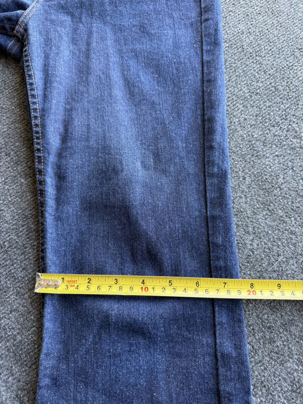 Levi's 00s Retro Levis Flare Jeans Dark Indigo Y2K Bootcut W27 Size 27" / US 4 / IT 40 - 16 Thumbnail
