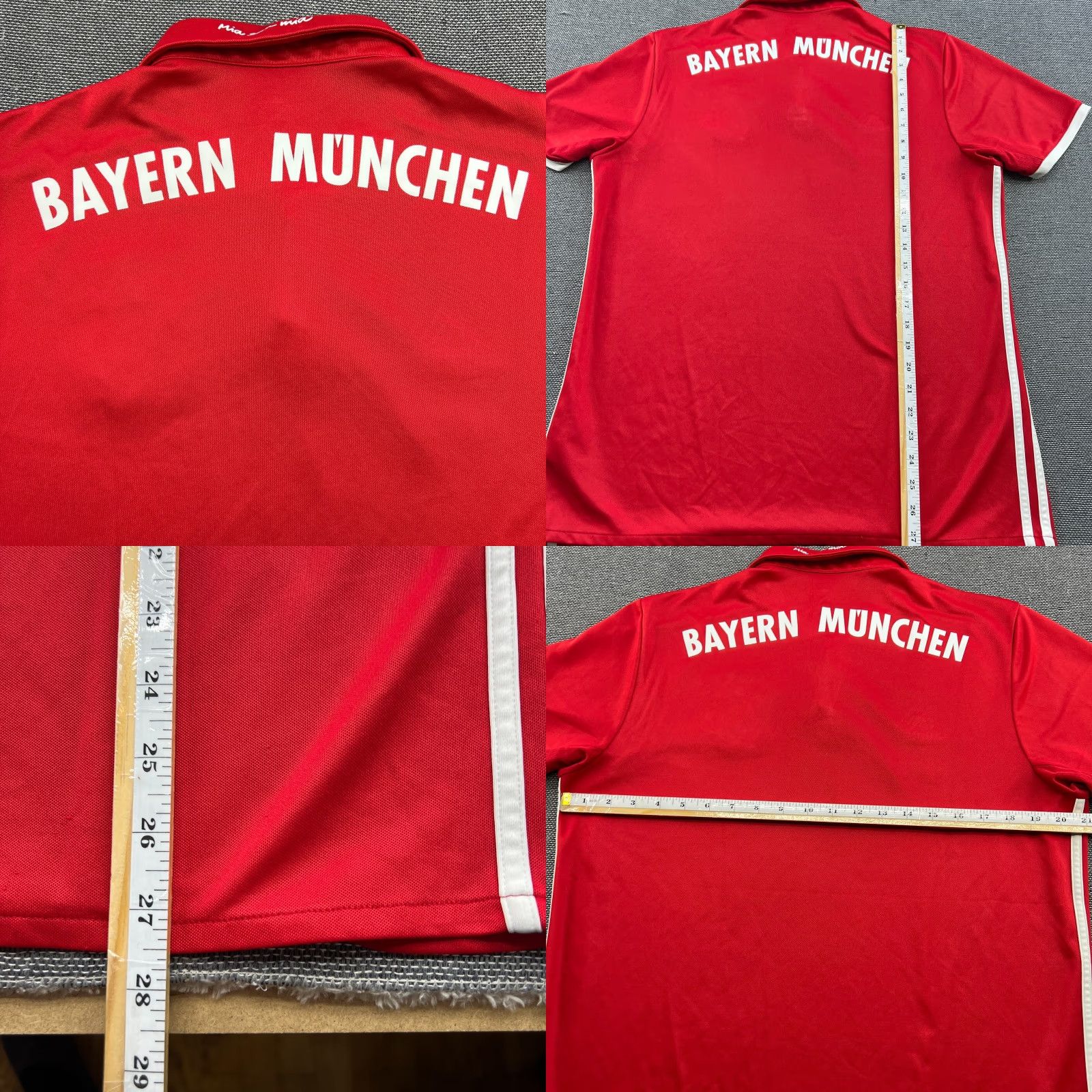 Adidas adidas Bayern Munich 2016 2017 Home Football Jersey Mens L Red T-Shirt Short Sleeve Moisture Wicking Quick Dry Soccer Football Mens Size US L / EU 52-54 / 3 - 9 Thumbnail