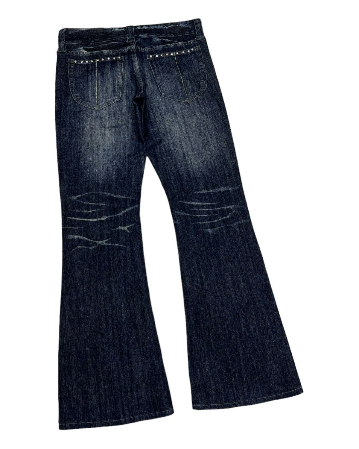 Murder License MURDER LICENSE STUDDED DISTRESS FLARED JEANS Size US 32 / EU 48 - 4 Thumbnail