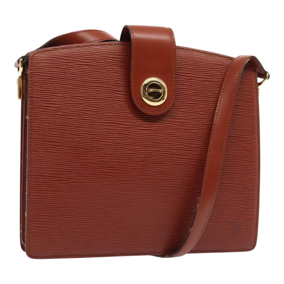 Louis Vuitton LOUIS VUITTON Epi Capuchin Shoulder Bag Brown M52343 Size ONE SIZE - 1 Thumbnail