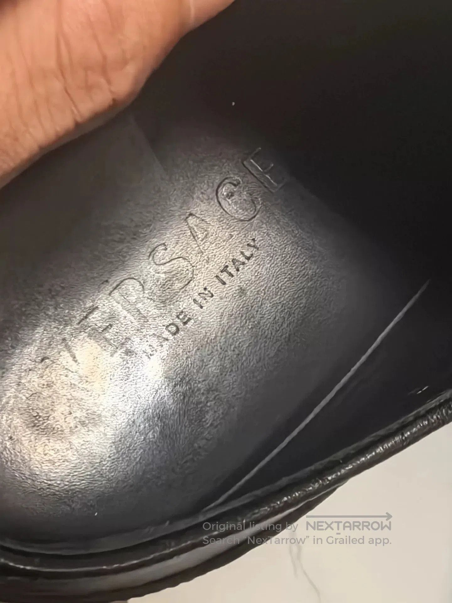 Versace Versace Medusa Metallic Trim Leather Shoes. Size US 6.5 / EU 39-40 - 7 Thumbnail