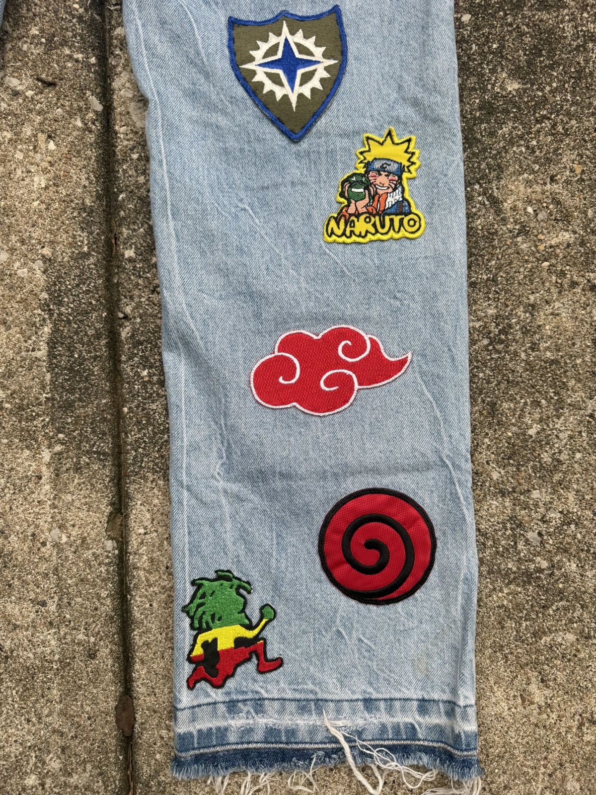 Topman Custom Rework Topman Straight Fit Jeans 1of1 - Patchwork Size US 30 / EU 46 - 13 Thumbnail