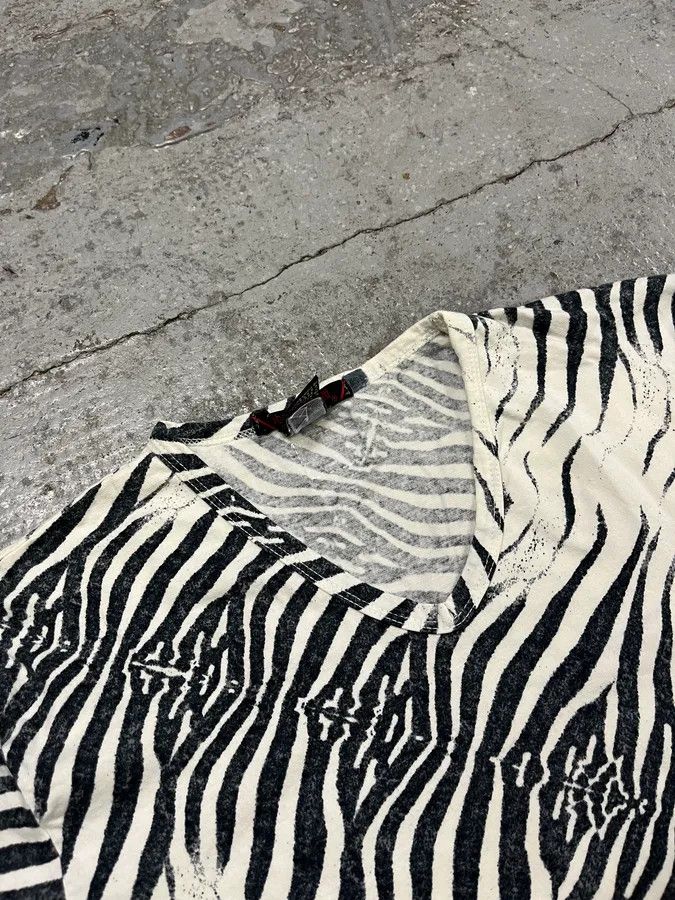 Roberto Cavalli SS1999 Roberto Cavalli Zebra White T-Shirt Size US XS / EU 42 / 0 - 4 Thumbnail
