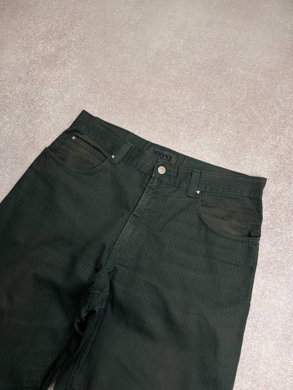 Versace × Vintage Vintage Versace Medusa Baggy Denim Jeans Y2K Flared 36 Size US 36 / EU 52 - 3 Thumbnail