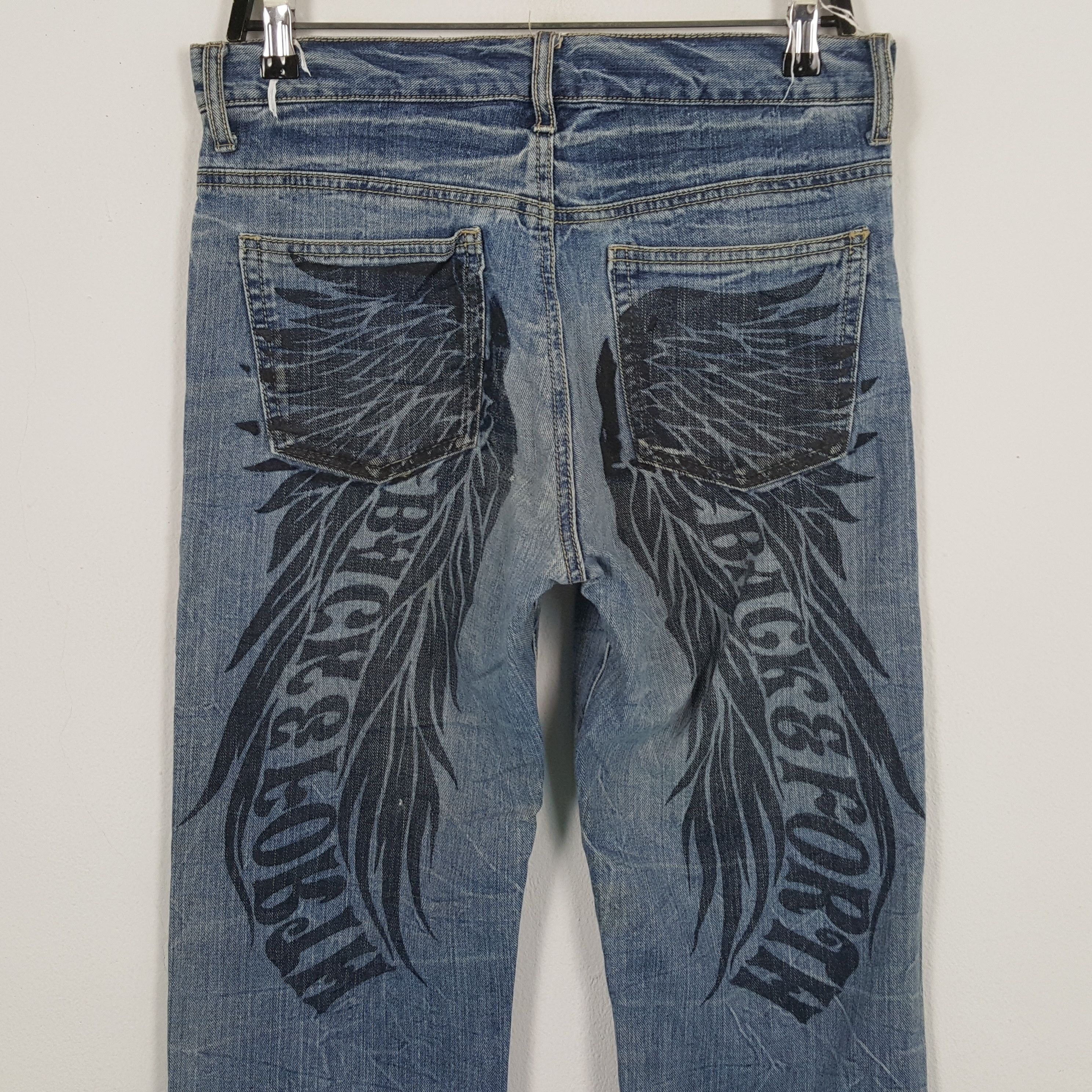 Vintage BACK & FORTH Rock Punk Streetwear Style Jeans Size US 31 - 2 Thumbnail