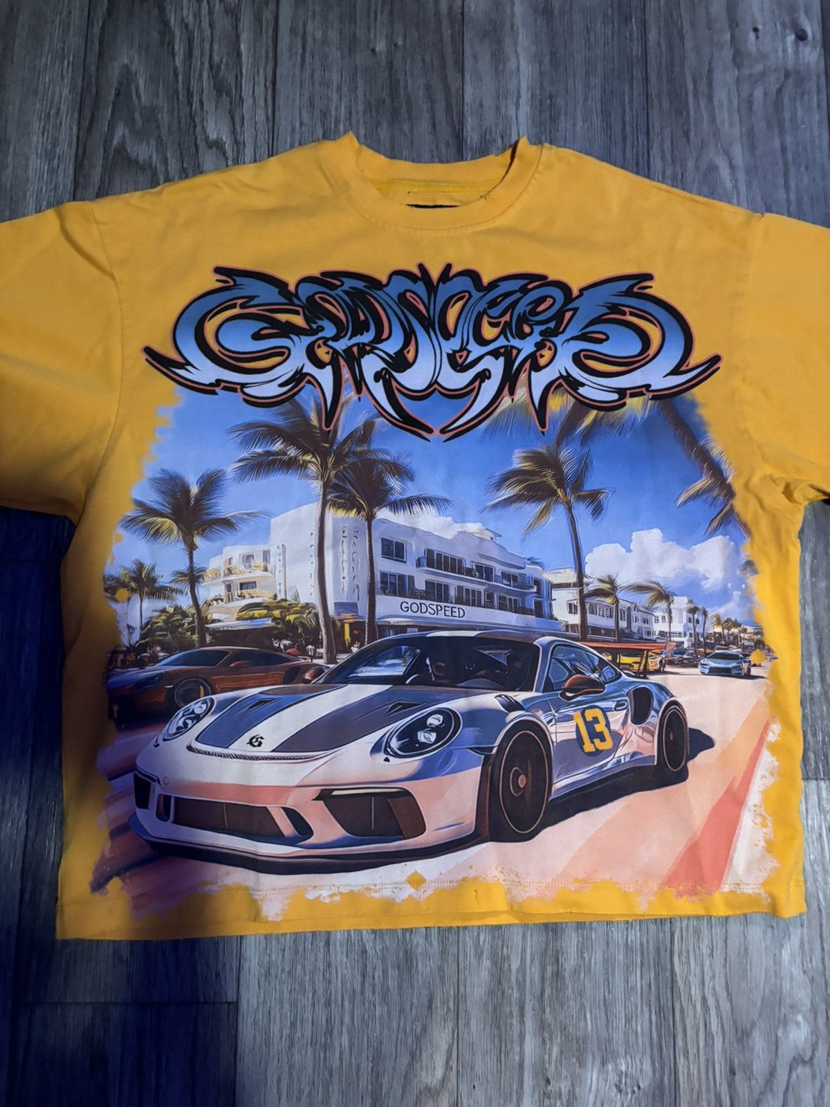 Godspeed RARE CAR MEET MIAMI (YELLOW WASH) T SHIRT Size US S / EU 44-46 / 1 - 2 Thumbnail