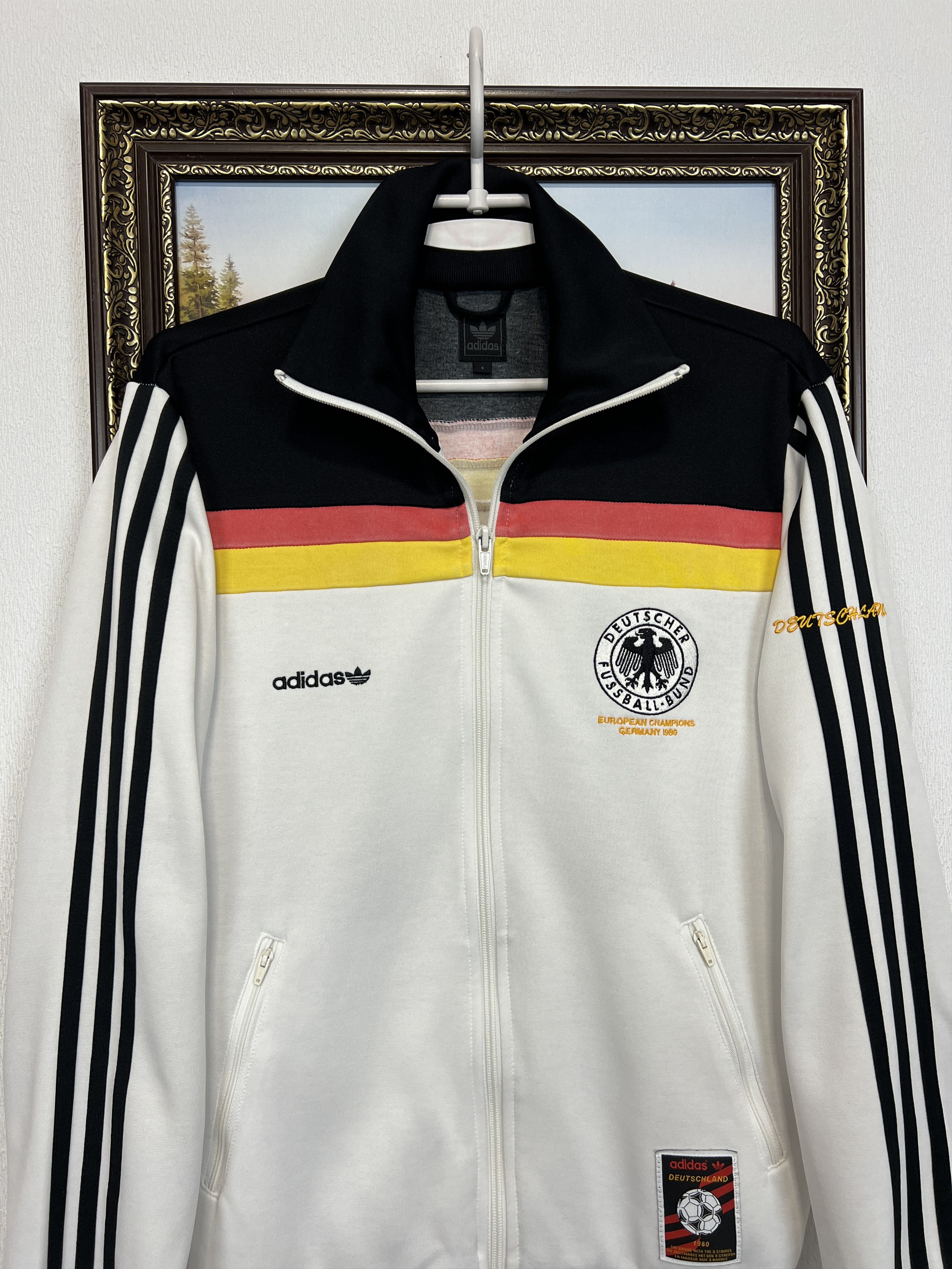 Adidas Originals Germany World Cup Football Jacket Soccer Track Top Size US S / EU 44-46 / 1 - 2 Thumbnail