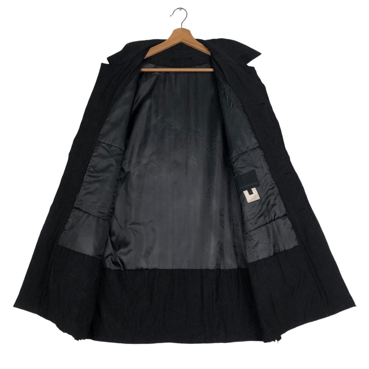 Vintage 📌Vintage Chore Work Jacket Rich Black Biker Made in Italy Size US M / EU 48-50 / 2 - 14 Thumbnail