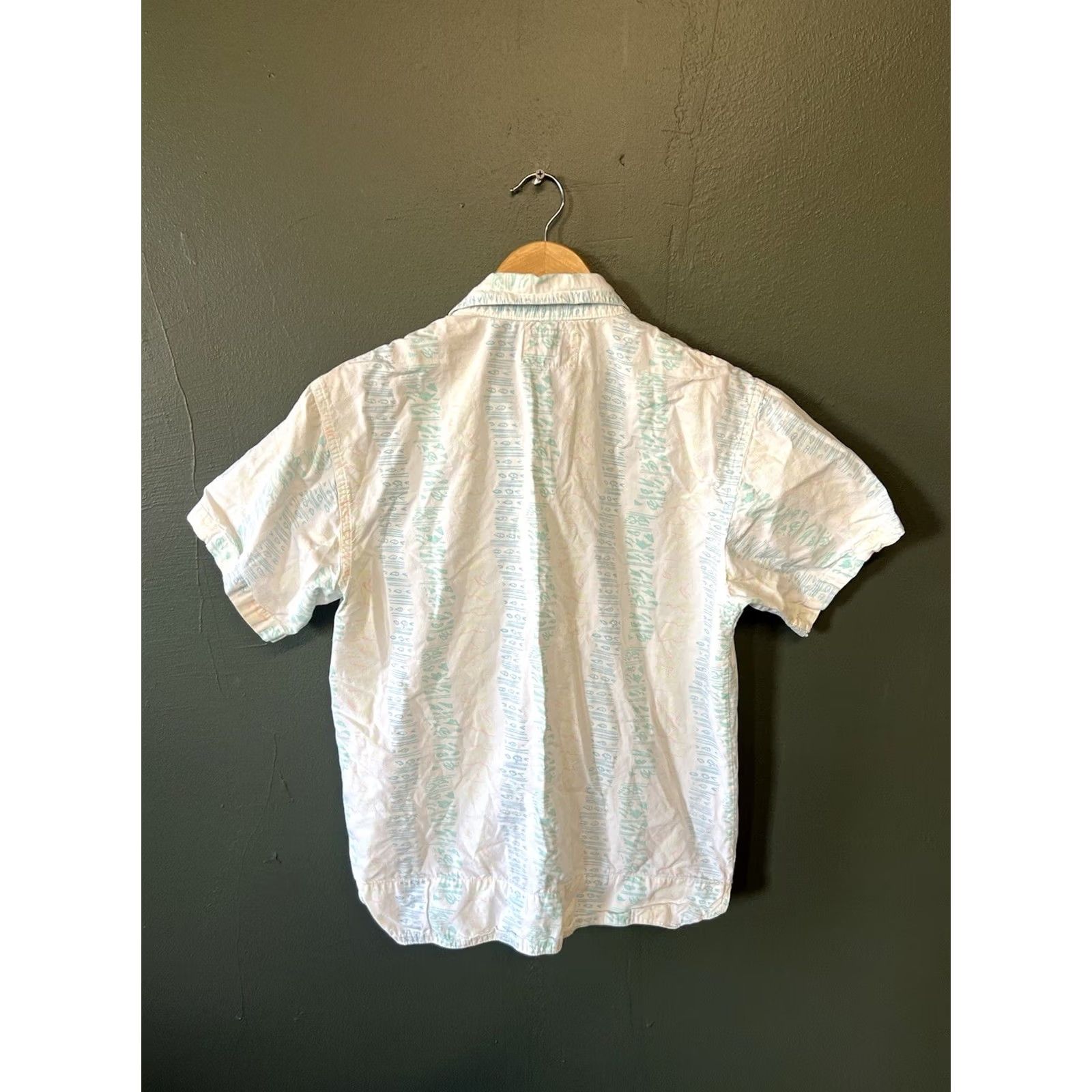 Gotcha VINTAGE Gotcha Mens Shirt White Short Sleeve Striped Pattern Button-Up M Size US 31 - 2 Thumbnail