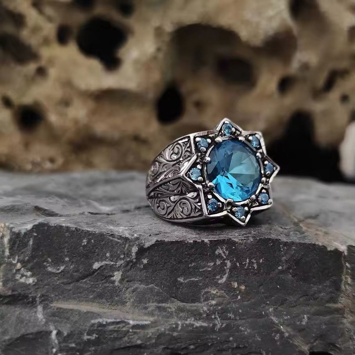 Japanese Brand × Jewelry × Vintage Eight Star Fashion Jewelry Alloy Rings Size ONE SIZE - 1 Thumbnail