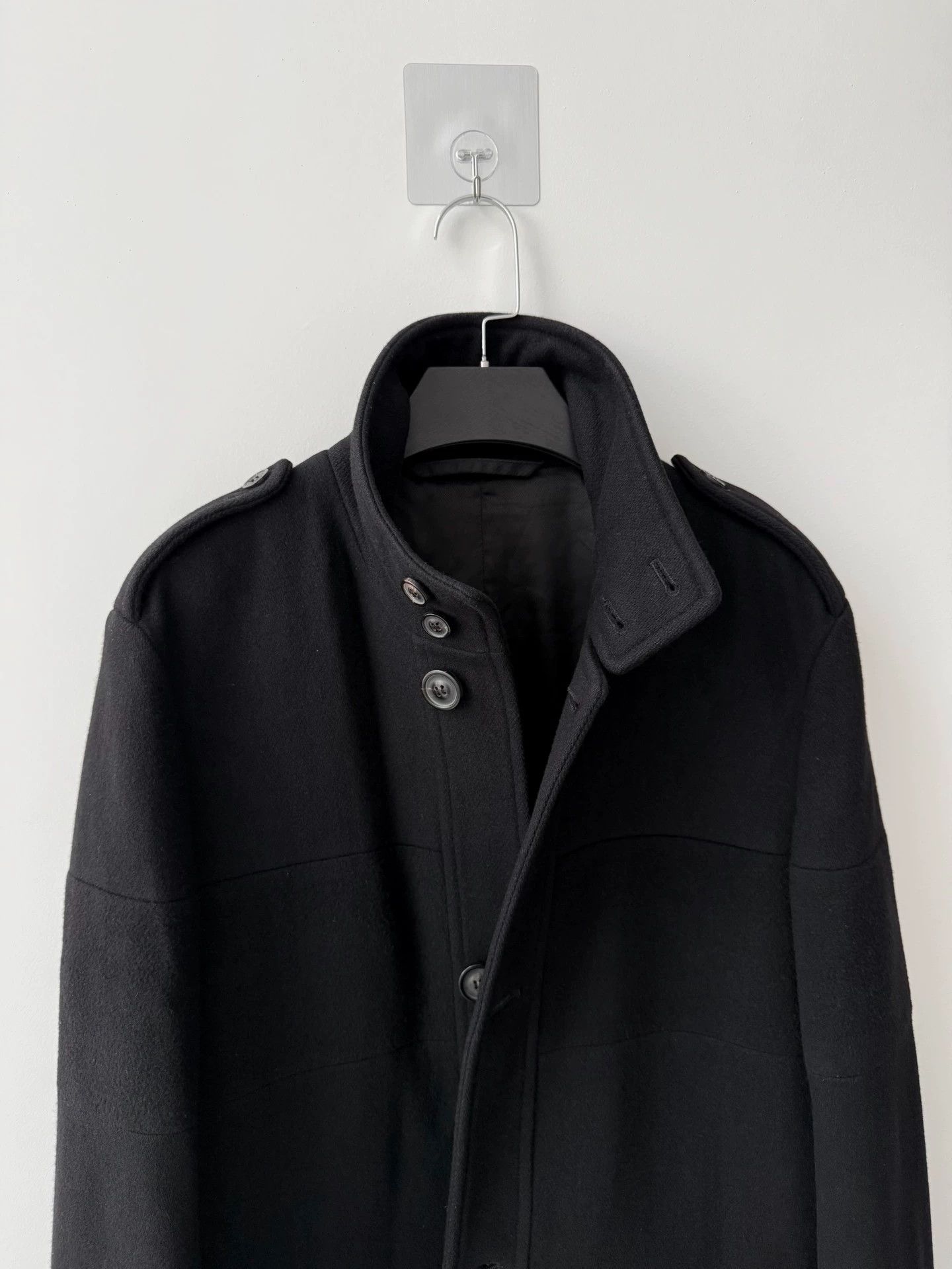 Maison Margiela MMM F/W10 Colorblocked Stand Collar Coat Black 46 Size US S / EU 44-46 / 1 - 6 Thumbnail
