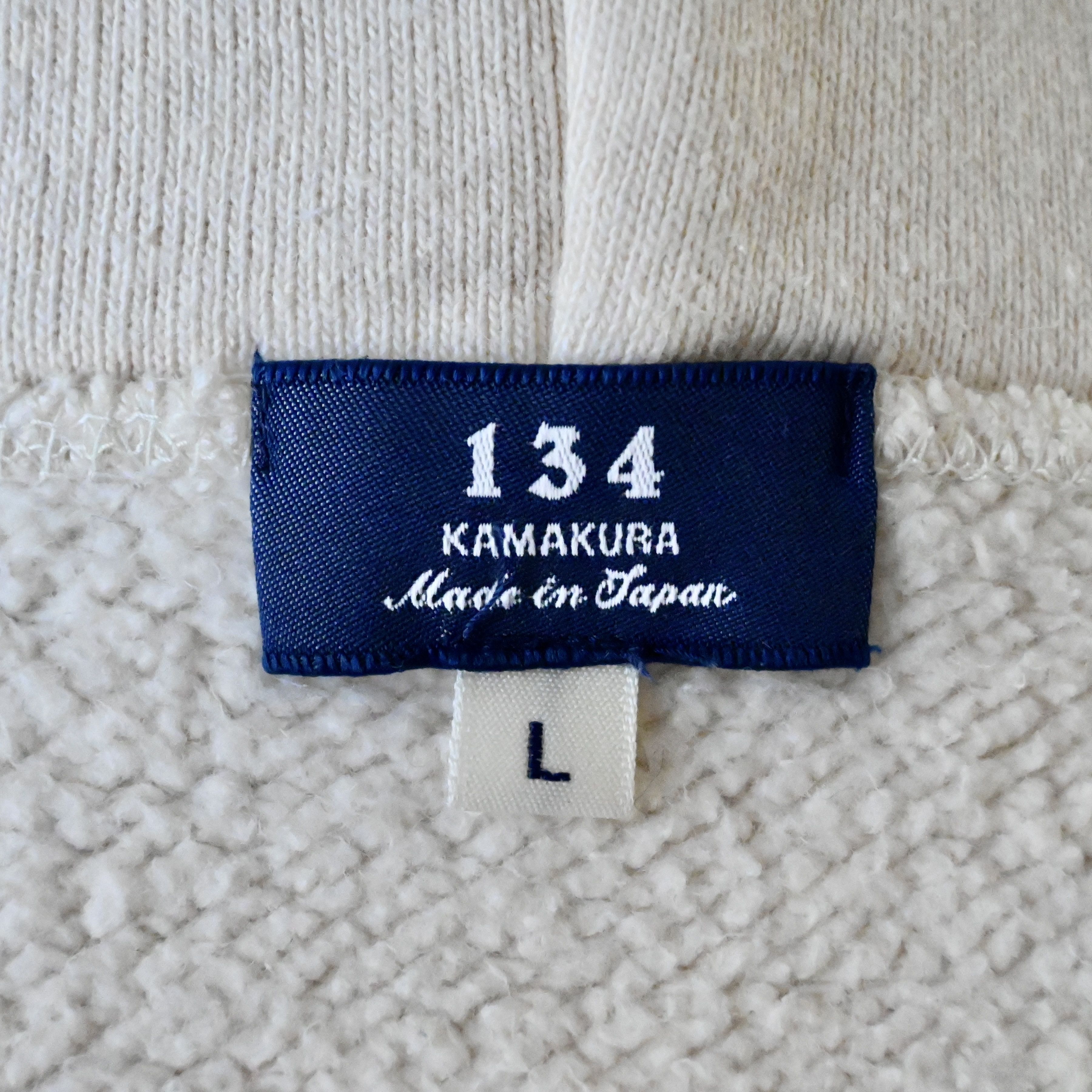 Japanese Brand 134 Kamakura loop-wheeled cotton zip-up hoodie made in Japan Size US L / EU 52-54 / 3 - 12 Thumbnail