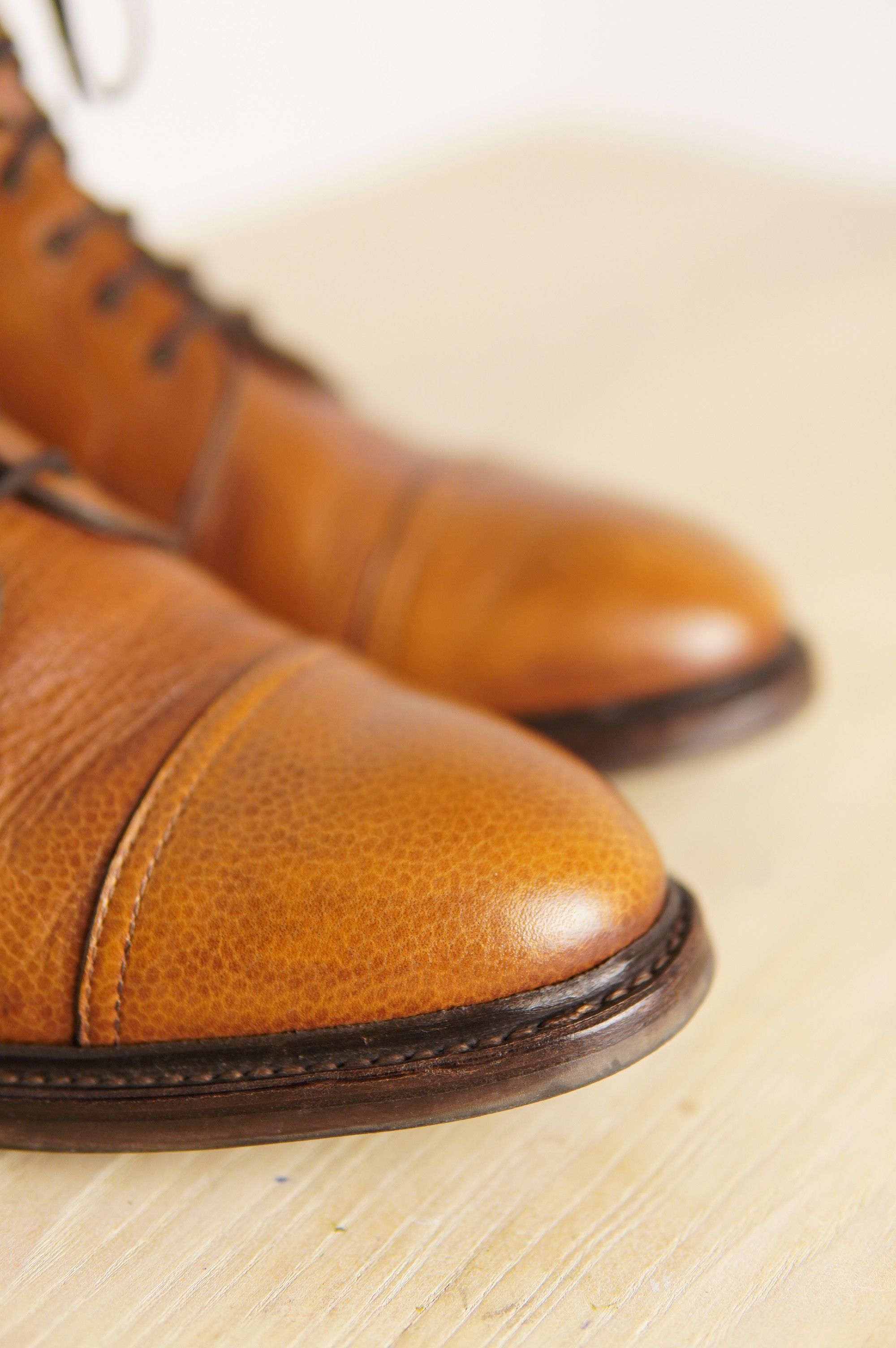 Alden RRP 330€ Asphalte Derby Boots Grain Leather Size US 13 / EU 46 - 6 Thumbnail