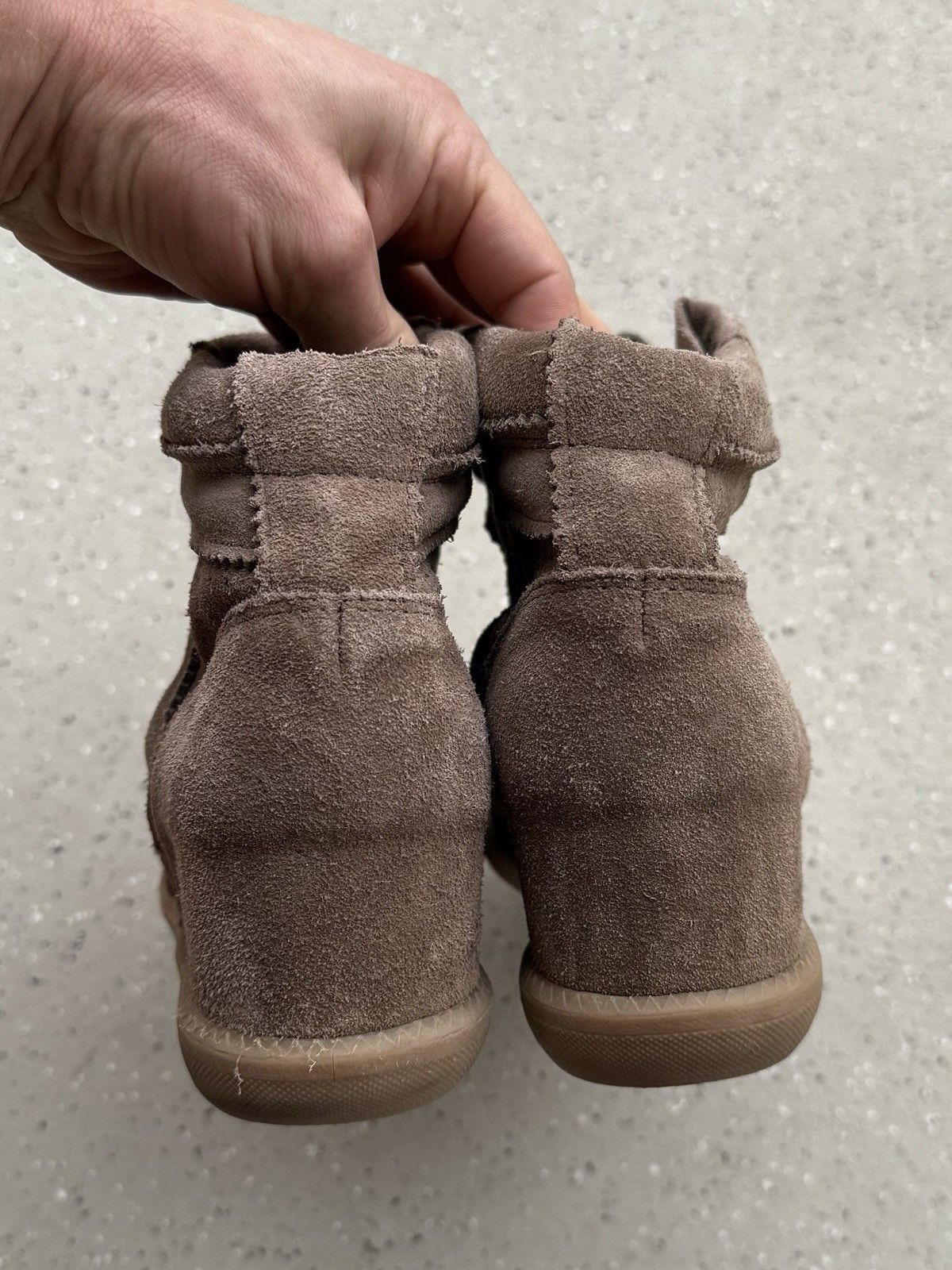 Vintage Manfield womens wedge sneakers suede marant style shoes Size US 10 / IT 40 - 9 Thumbnail